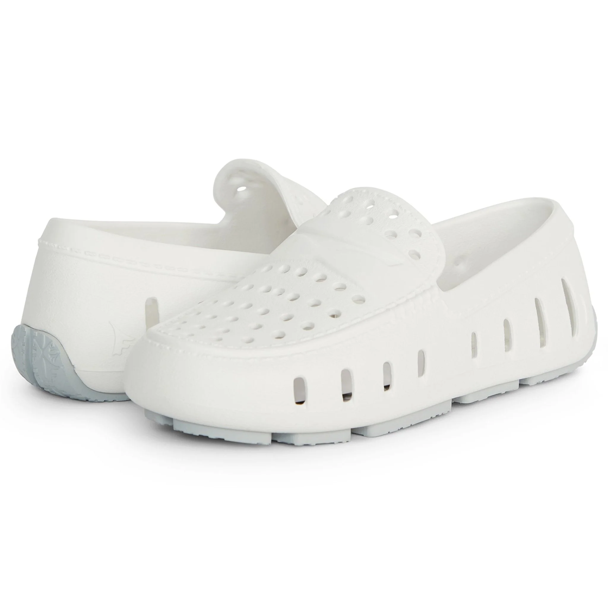 Kids Prodigy Bright White Harbor Mist Gray Loafers - Image 5