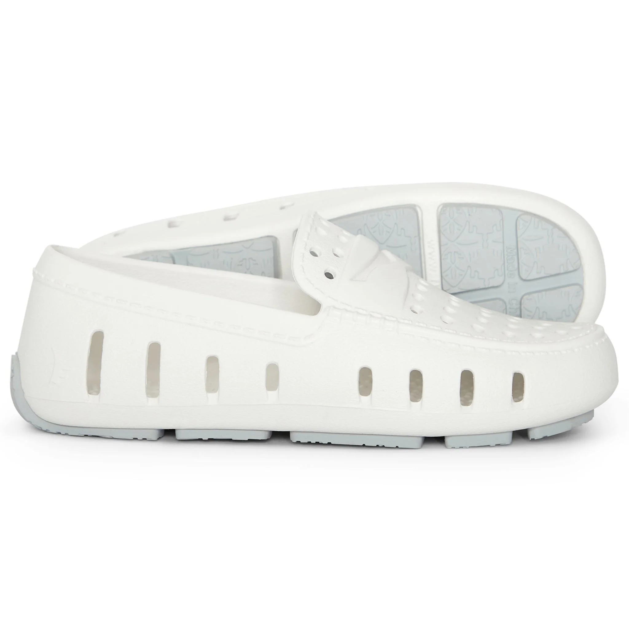 Kids Prodigy Bright White Harbor Mist Gray Loafers - Image 6