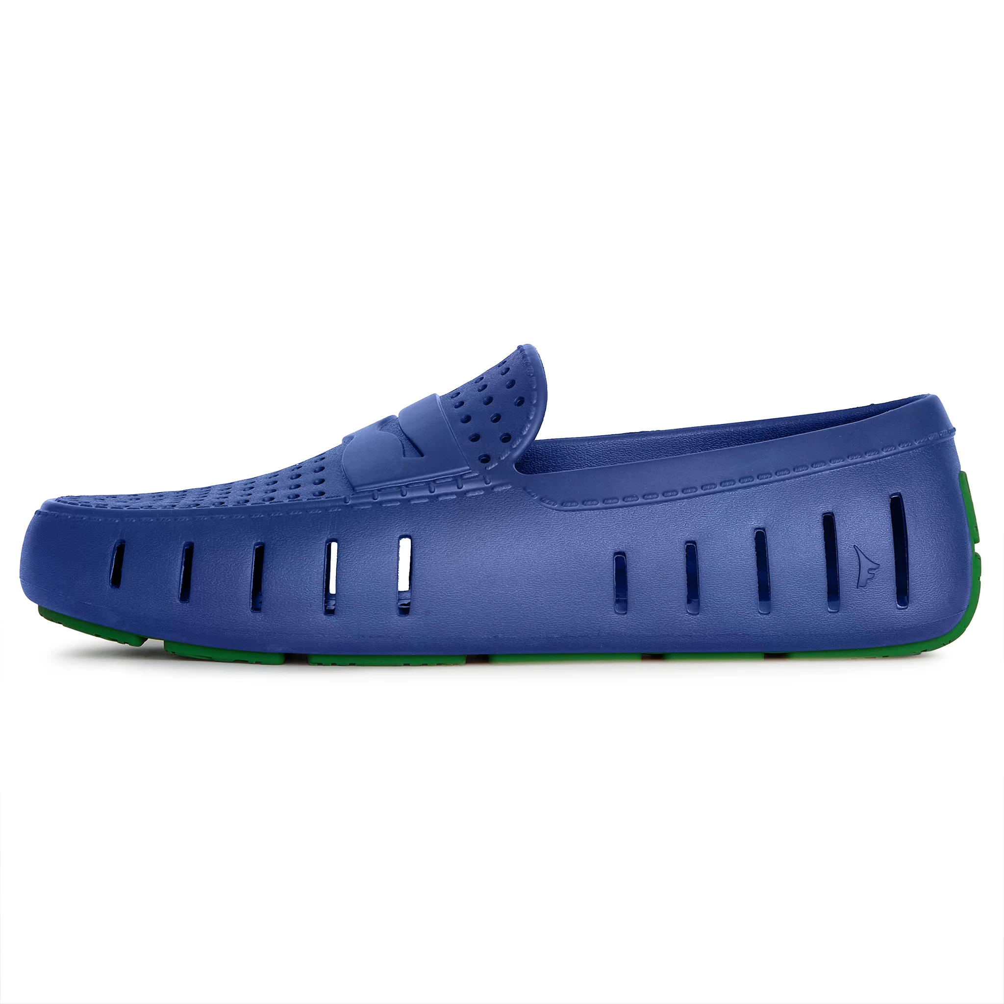 Men's Country Club Navy Peony Turf Green Loafers - Image 4