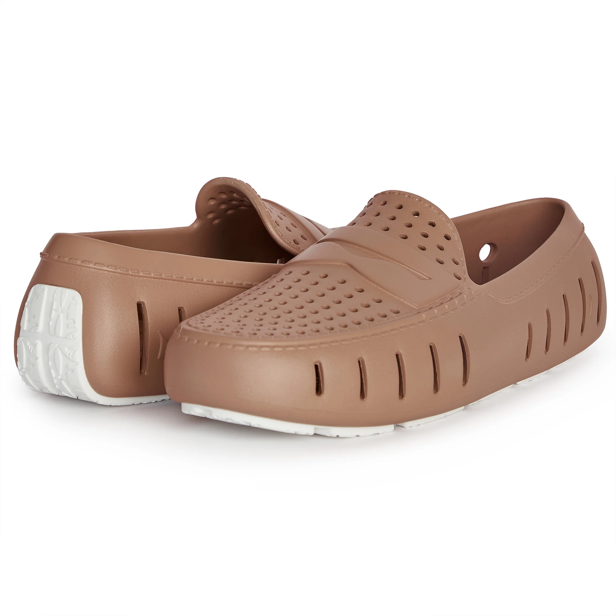 Men's Country Club Tan Bright White Loafers - Image 3