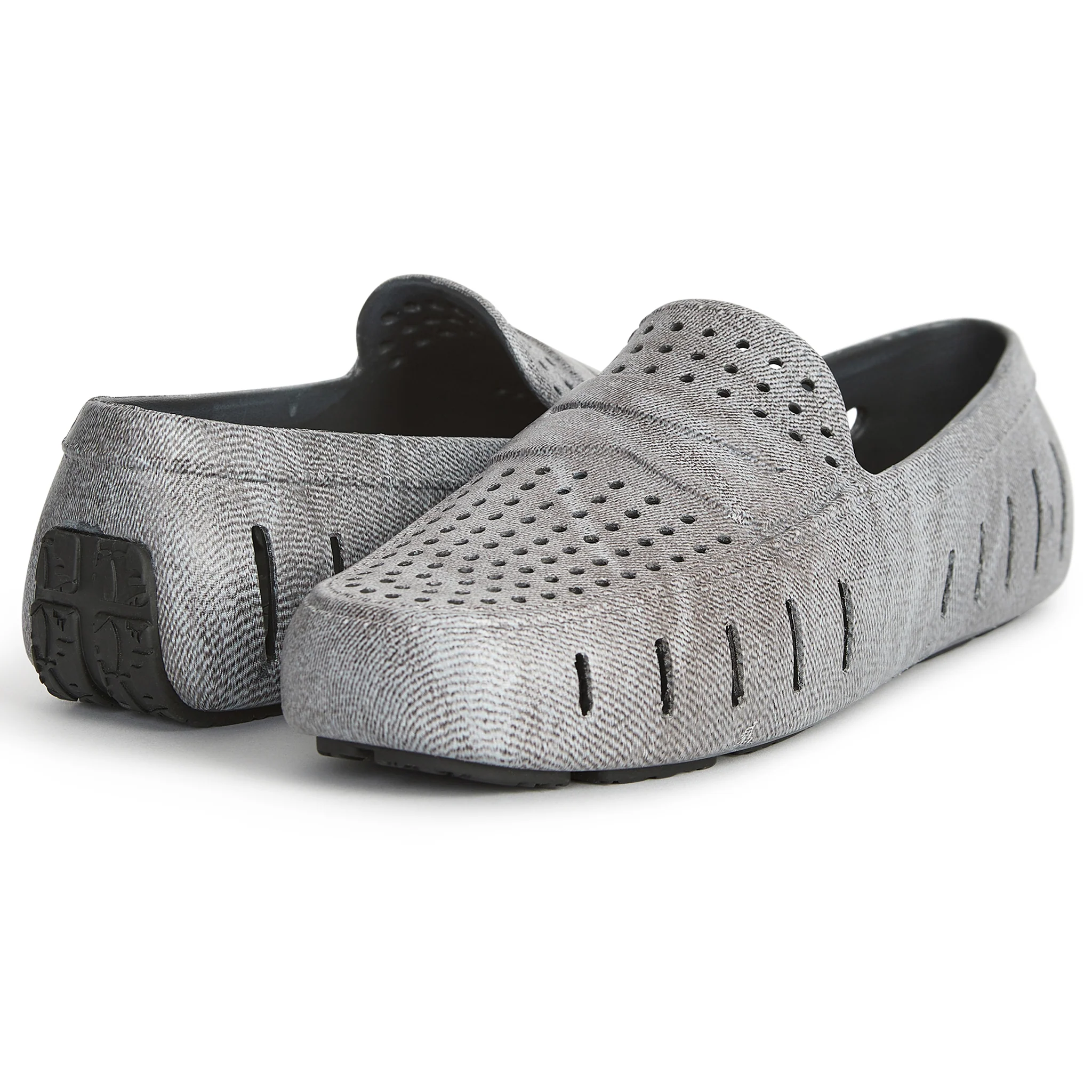 Men's Country Club Black Denim Print Loafers - Image 3