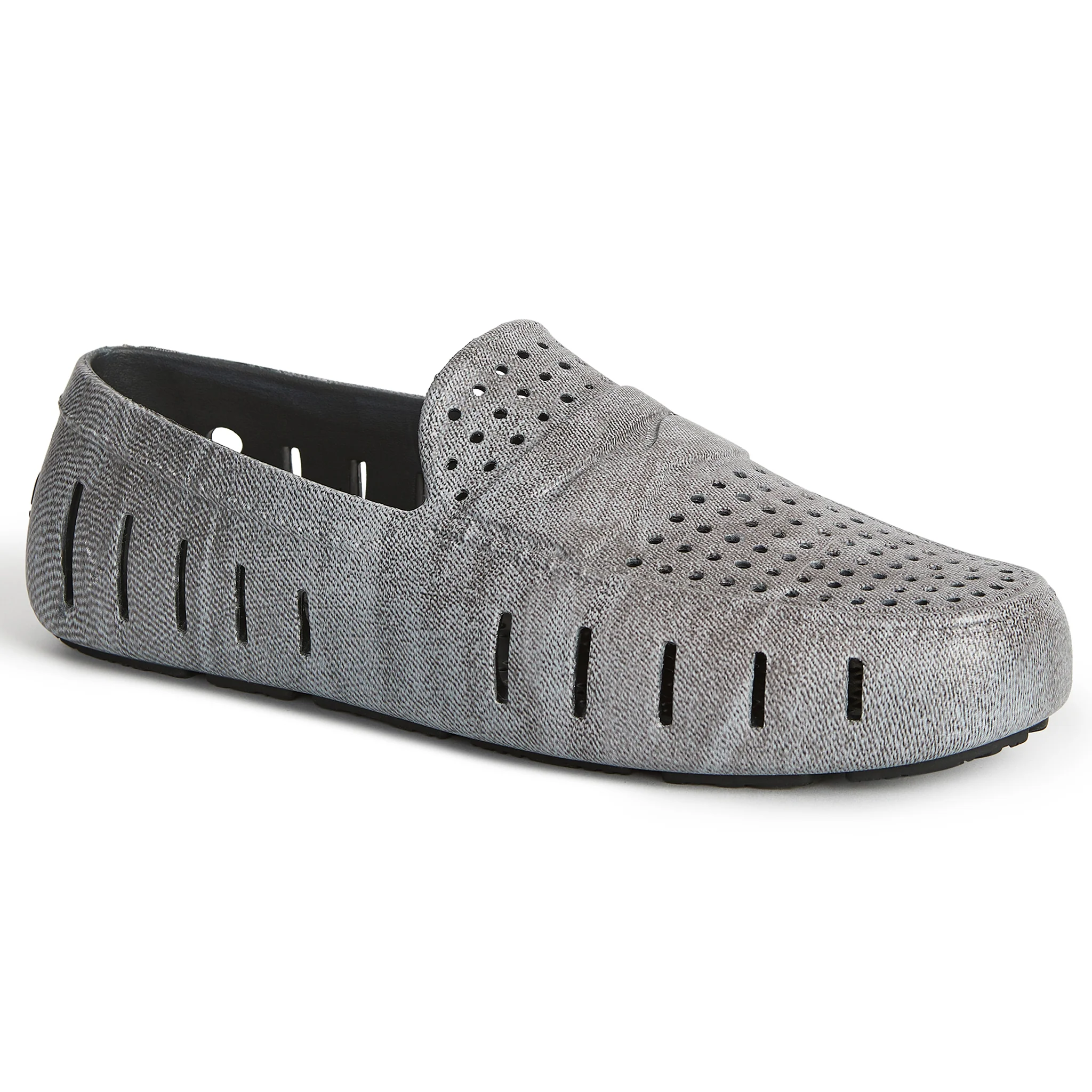 Men's Country Club Black Denim Print Loafers - Image 4