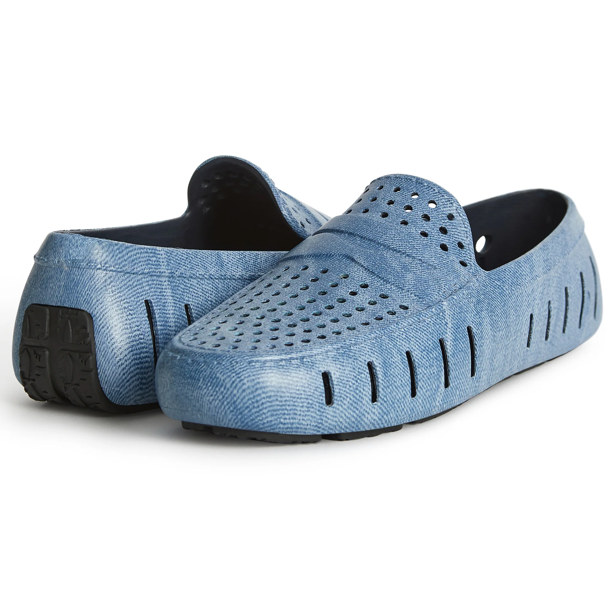 Men's Country Club Blue Denim Print Loafers - Image 4