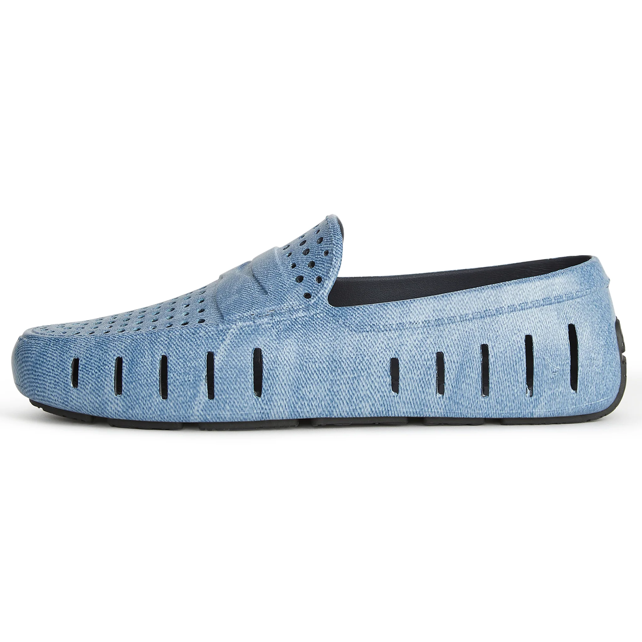 Men's Country Club Blue Denim Print Loafers - Image 6