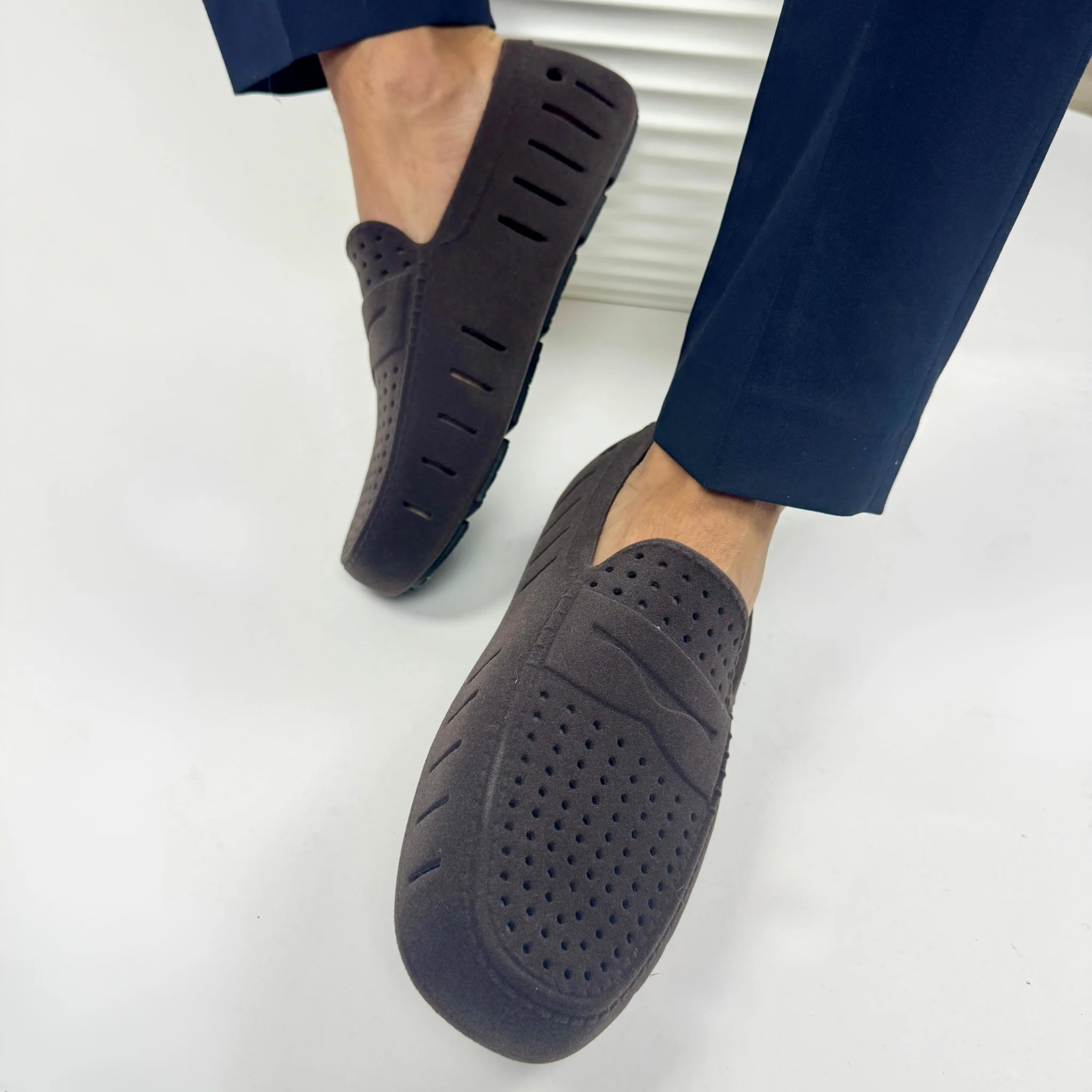 Men's Country Club Brown Suede Loafers - Image 3