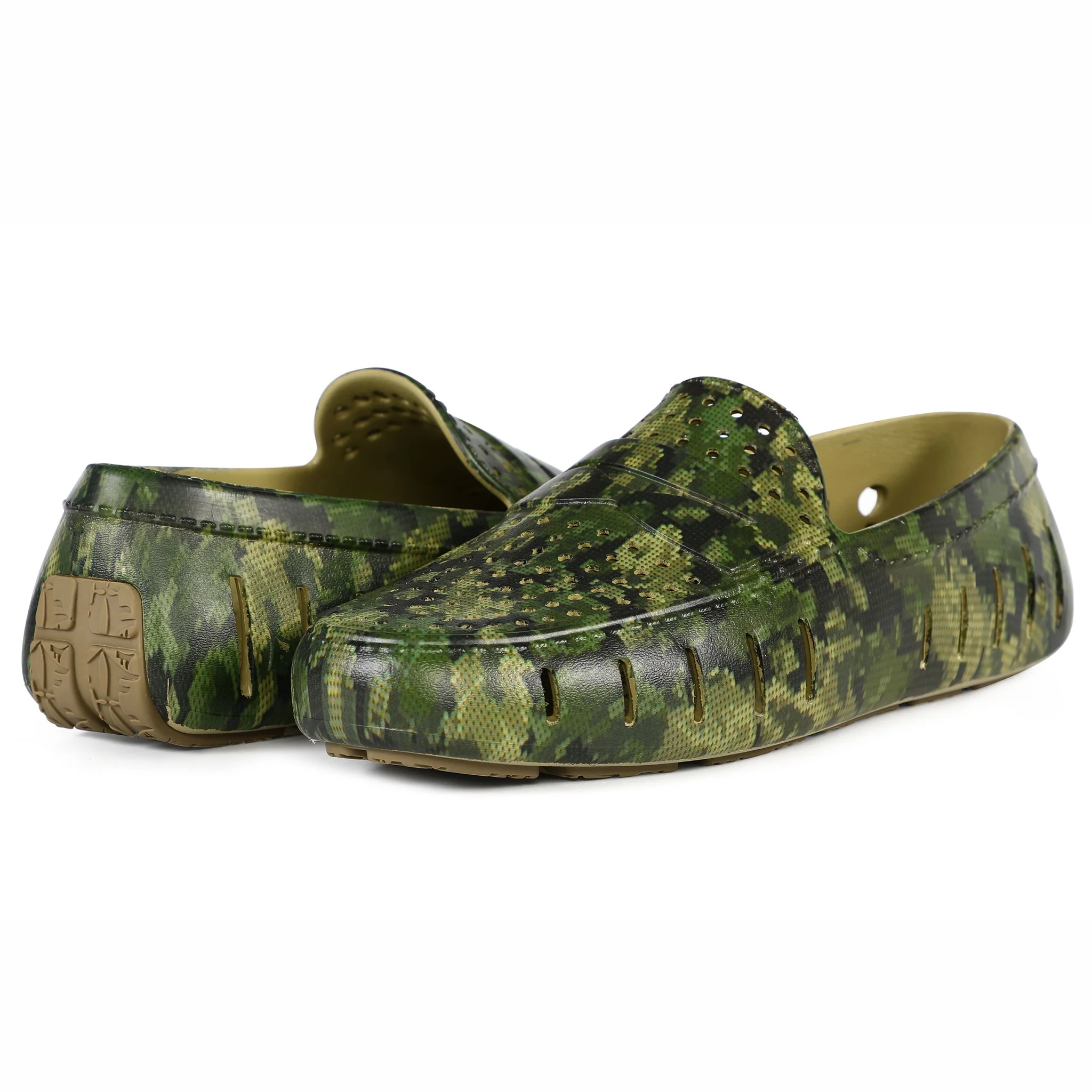Men's Country Club Camo Olive Loafers - Image 4
