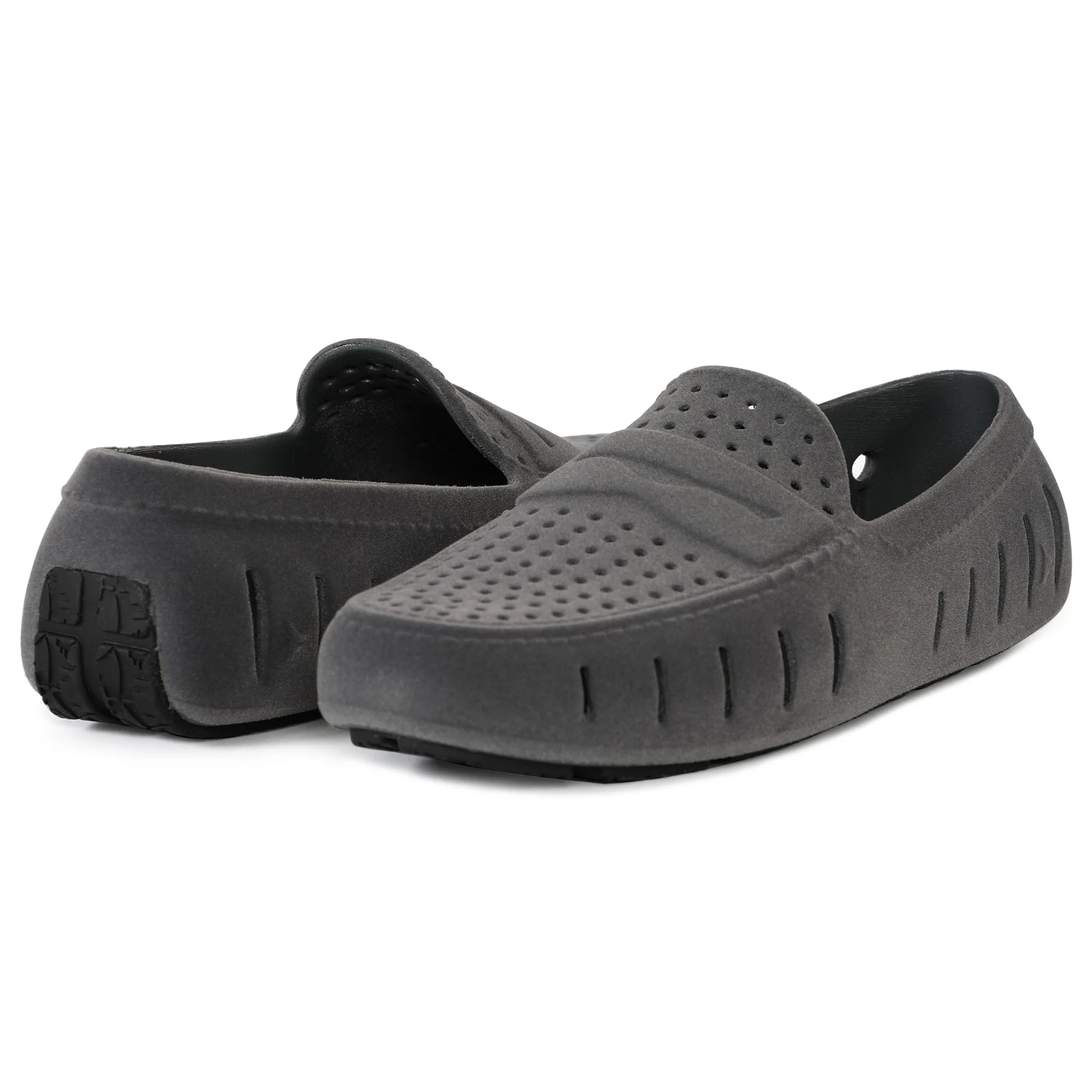 Men's Country Club Slate Grey Black Suede Loafers - Image 4