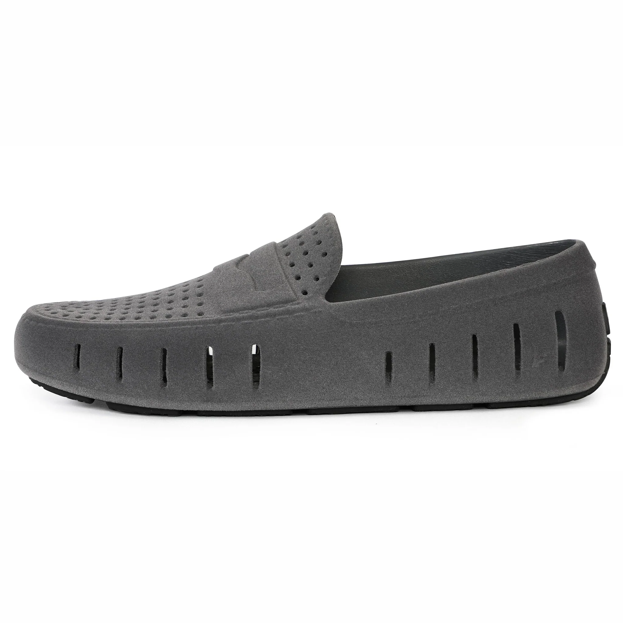 Men's Country Club Slate Grey Black Suede Loafers - Image 6