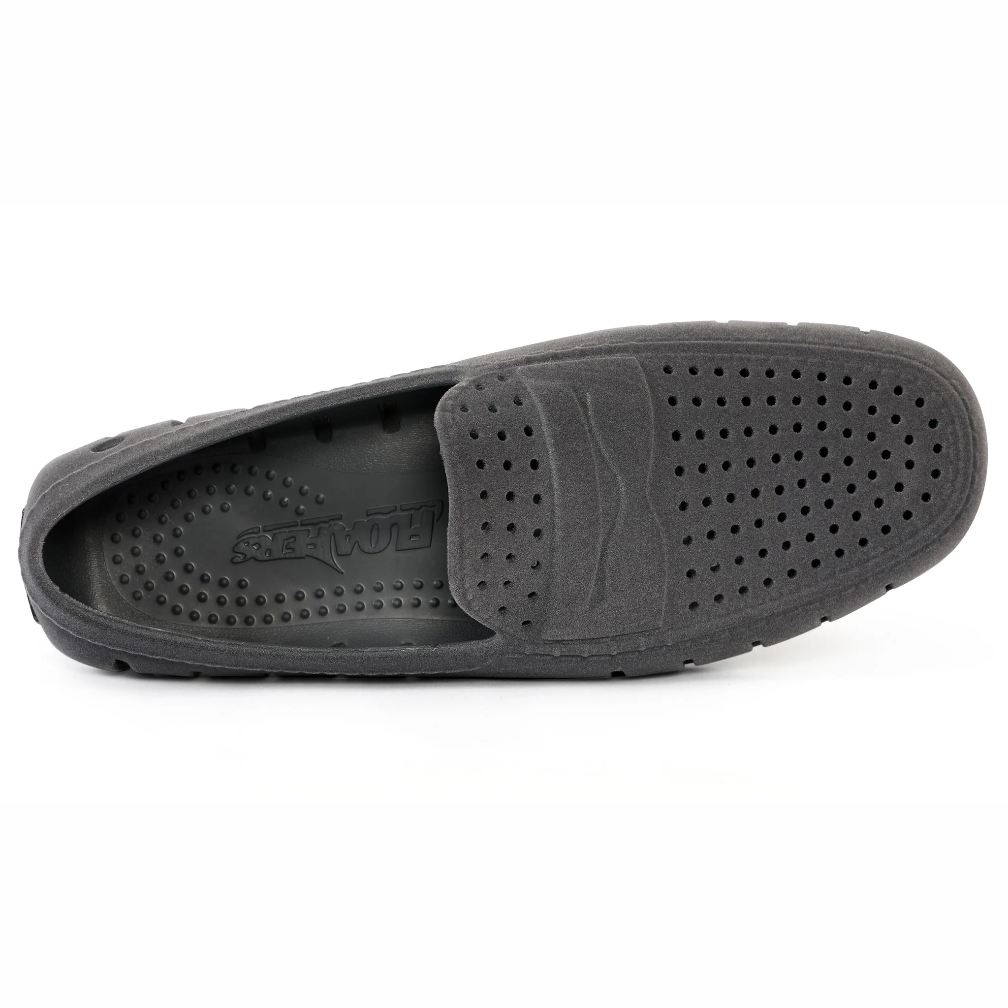 Men's Country Club Slate Grey Black Suede Loafers - Image 7