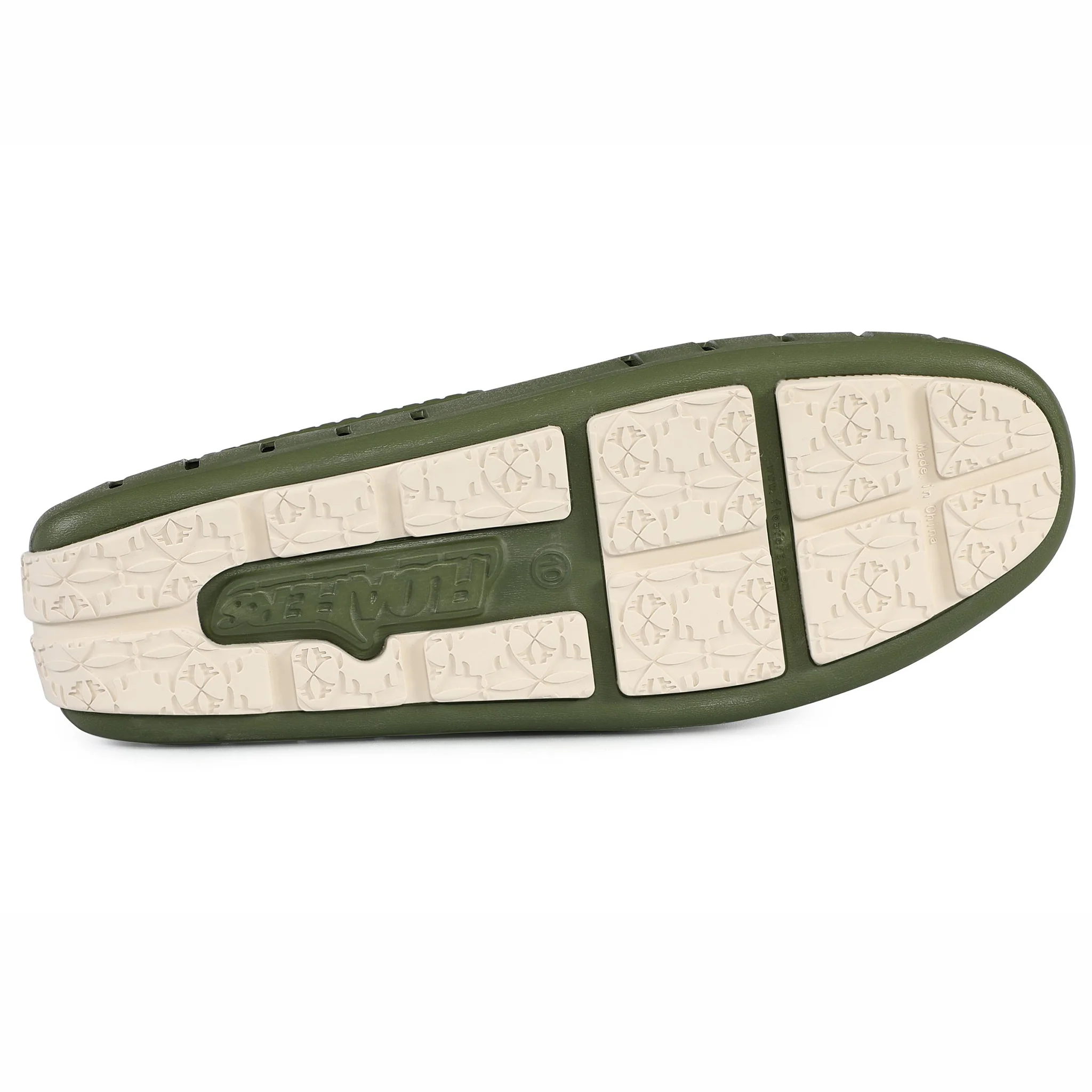Men's Country Club Chive Green Bright White Loafers - Image 7