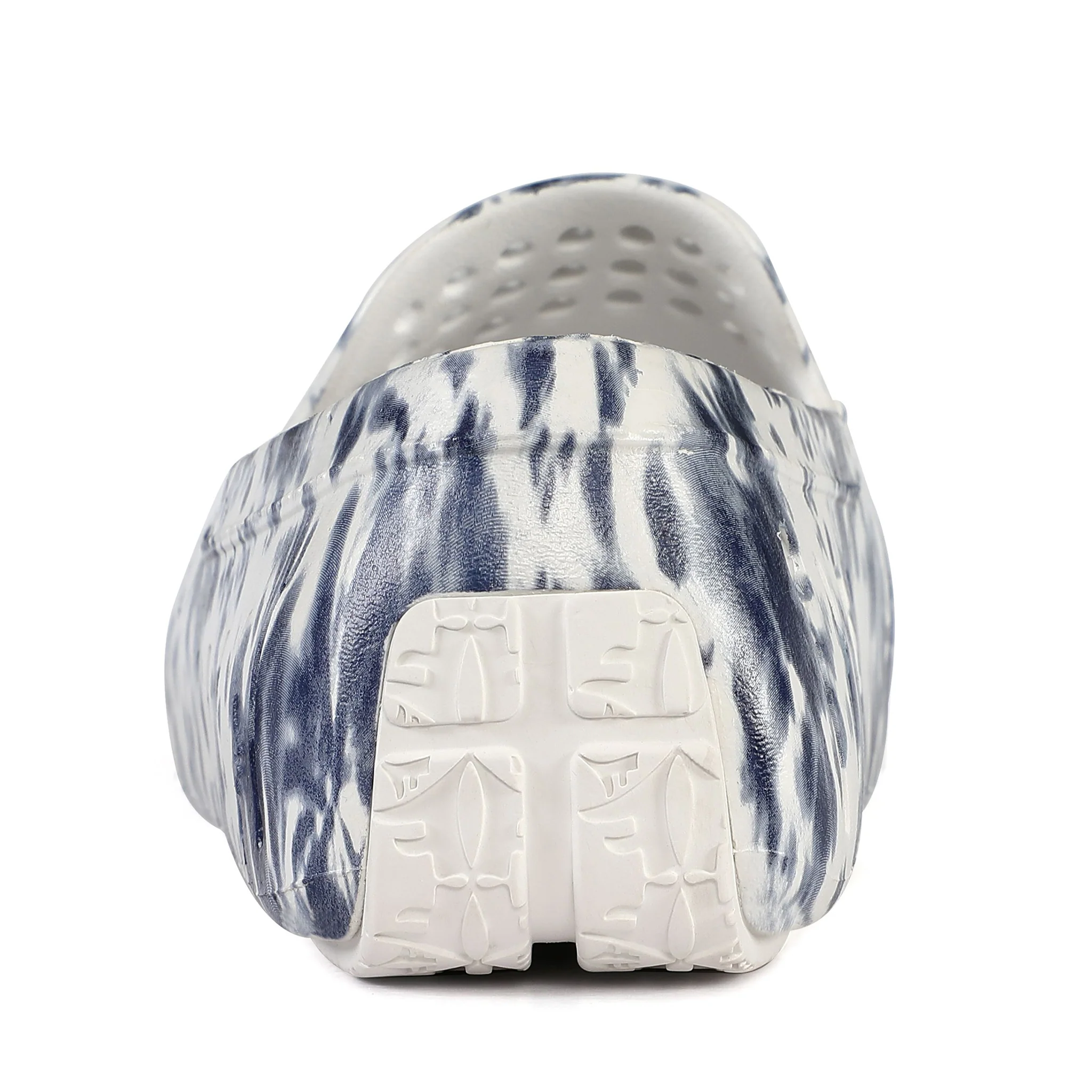Men's Country Club Navy Tie Dye Bright White Loafers - Image 8