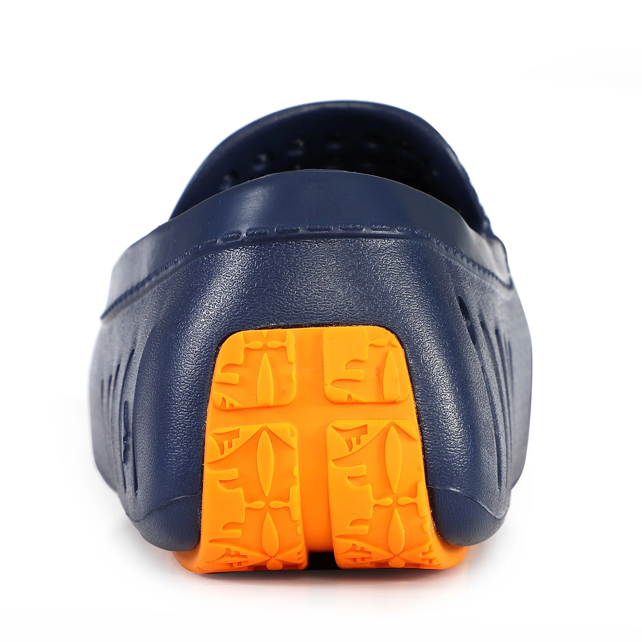 Men's Country Club Navy Peony Flame Orange Loafers - Image 8