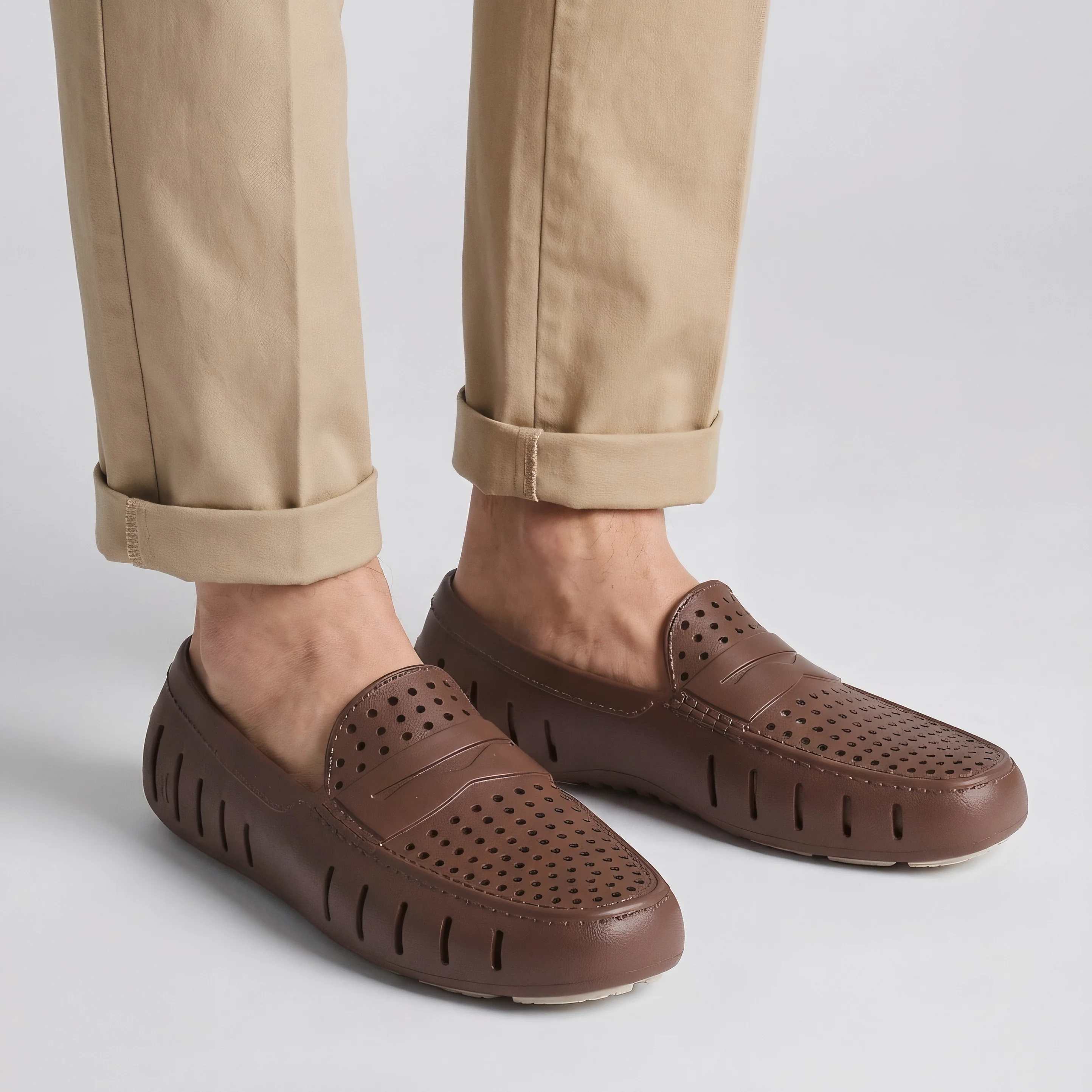 Men's Country Club Driftwood Brown Coconut Loafers - Image 3