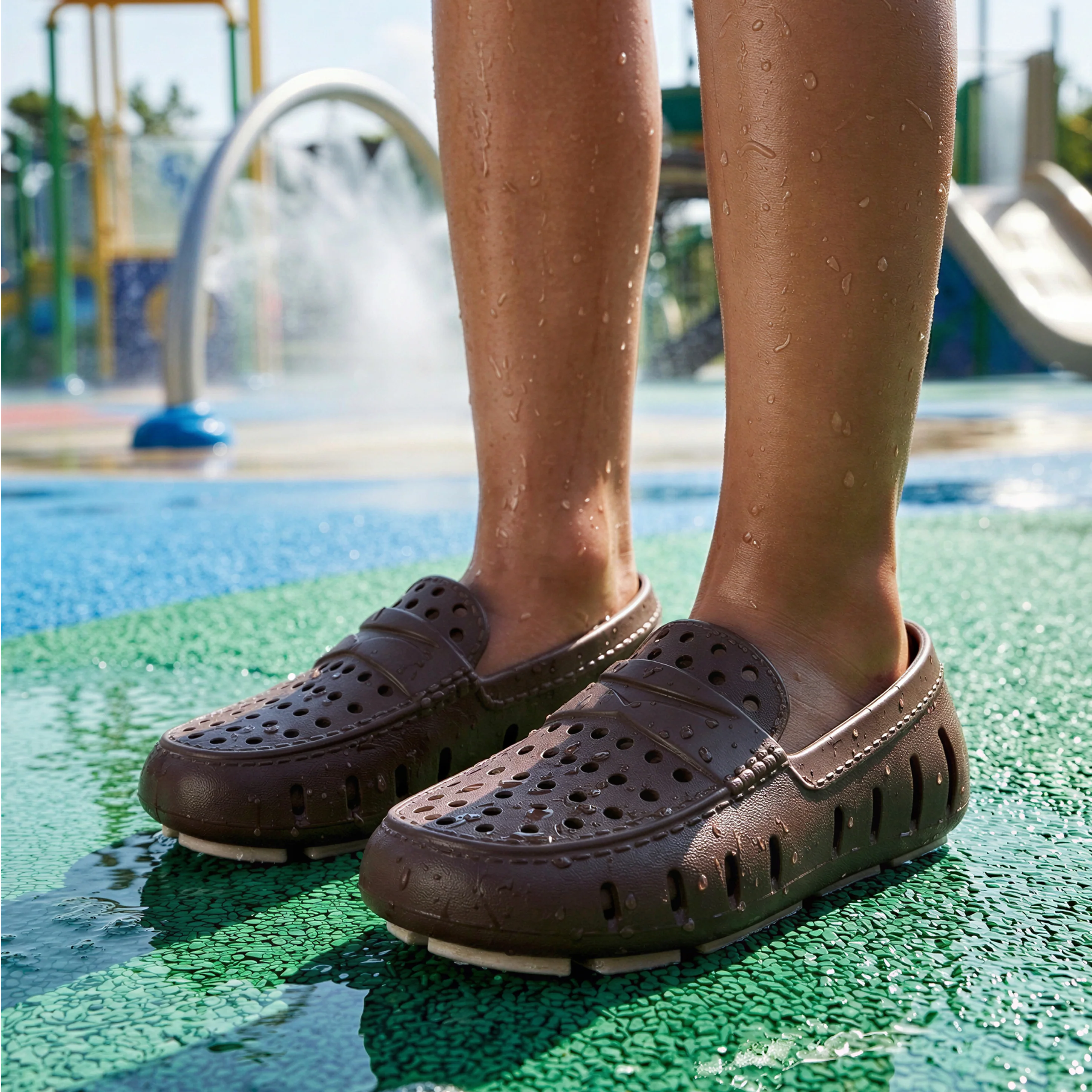 Kids Prodigy Driftwood Brown Coconut Loafers - Image 3