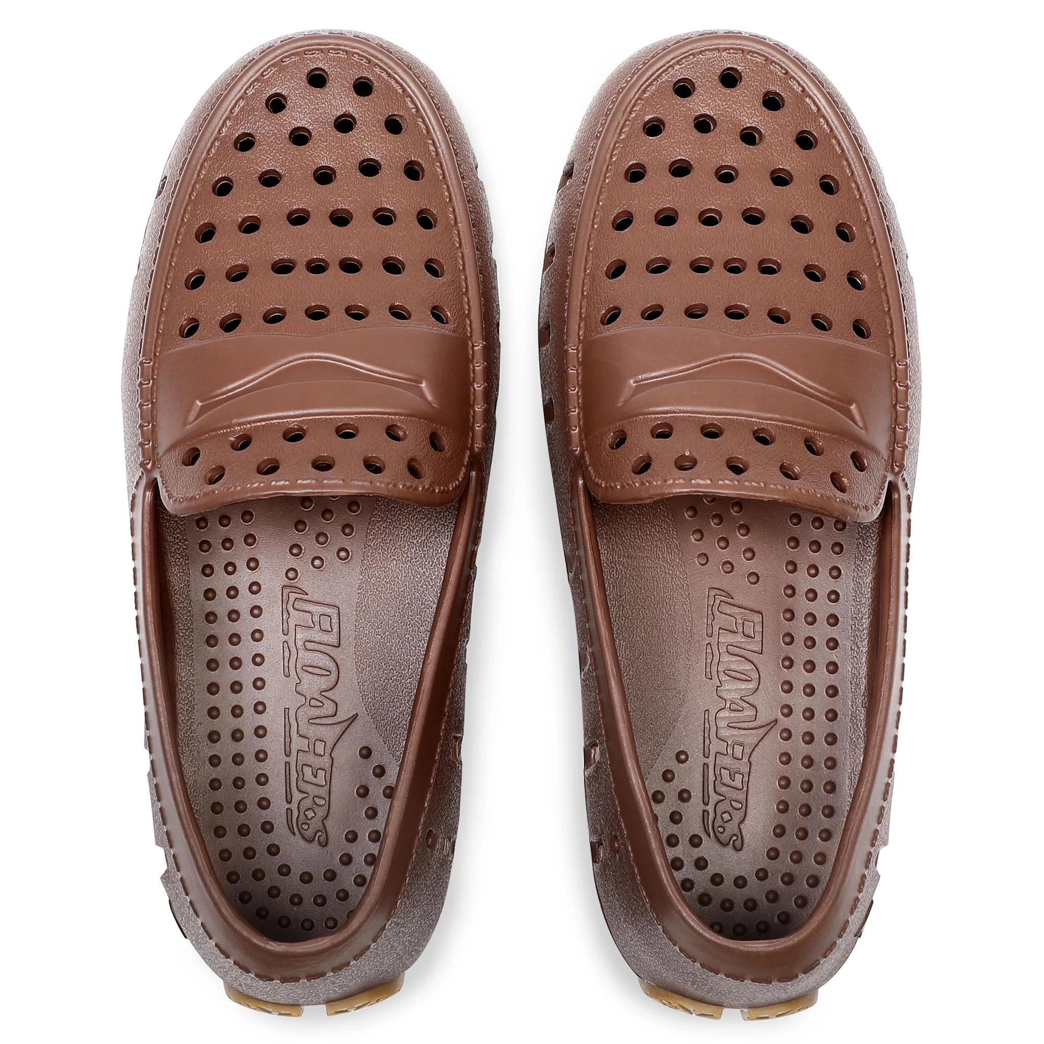 Kids Prodigy Driftwood Brown Gum Loafers - Image 5