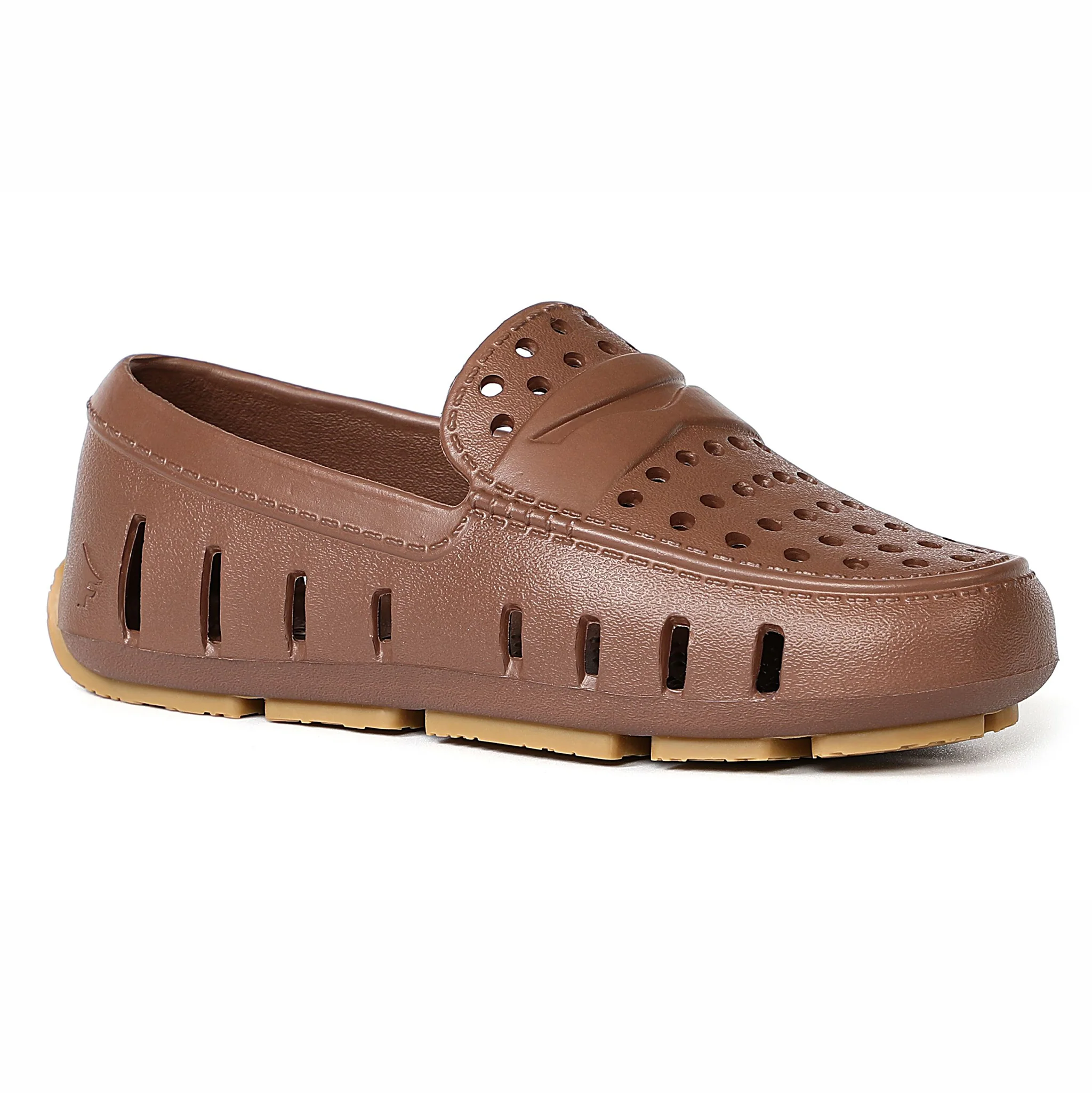 Kids Prodigy Driftwood Brown Gum Loafers - Image 6