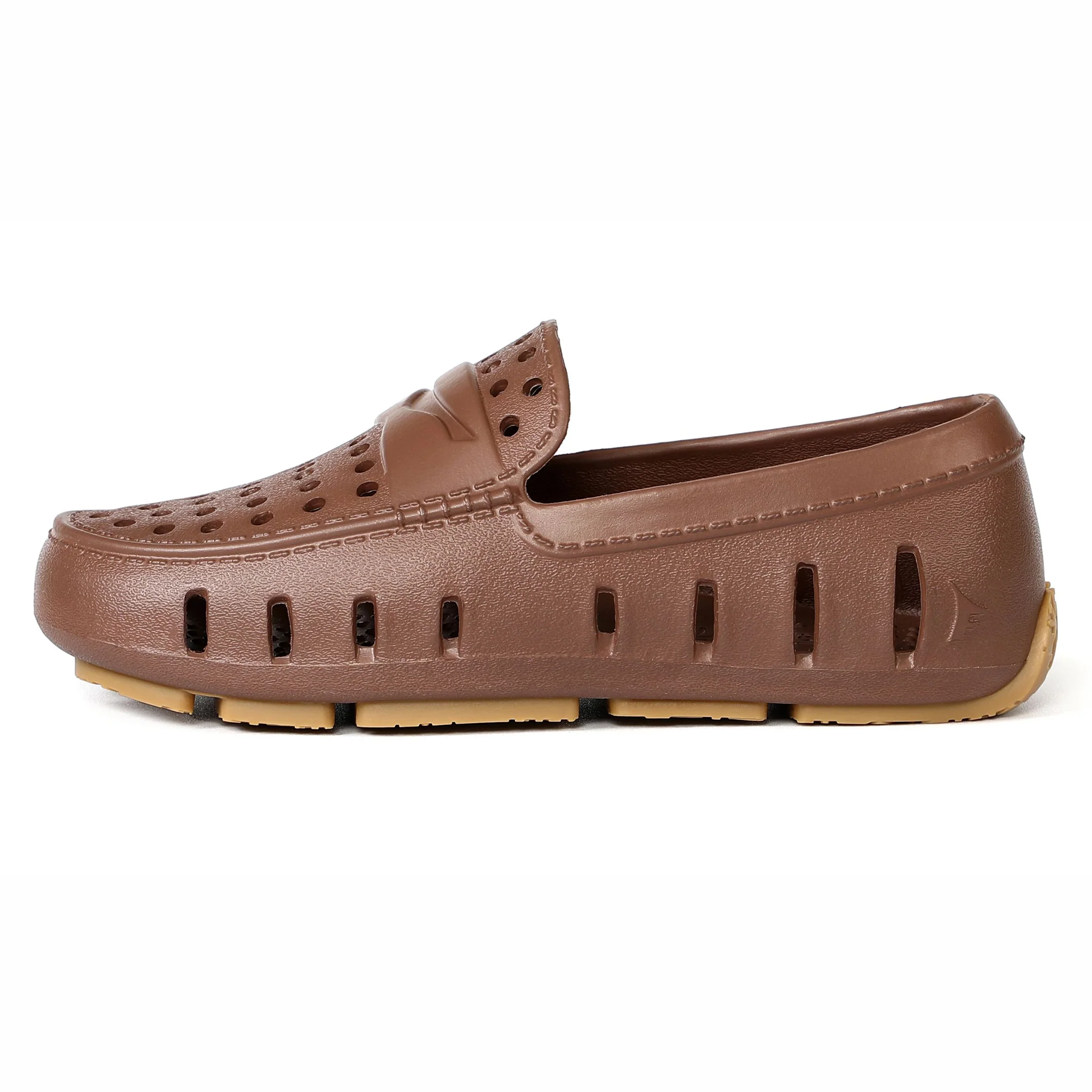 Kids Prodigy Driftwood Brown Gum Loafers - Image 7