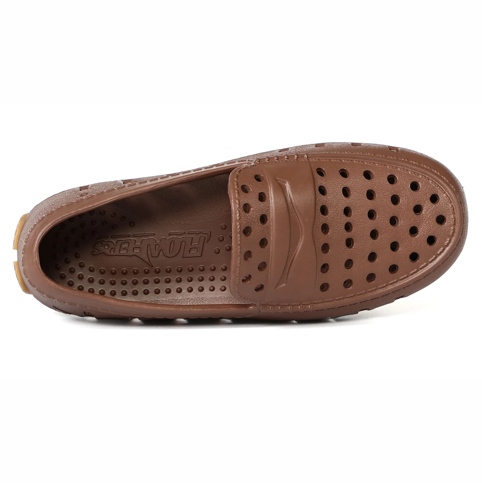 Kids Prodigy Driftwood Brown Gum Loafers - Image 8