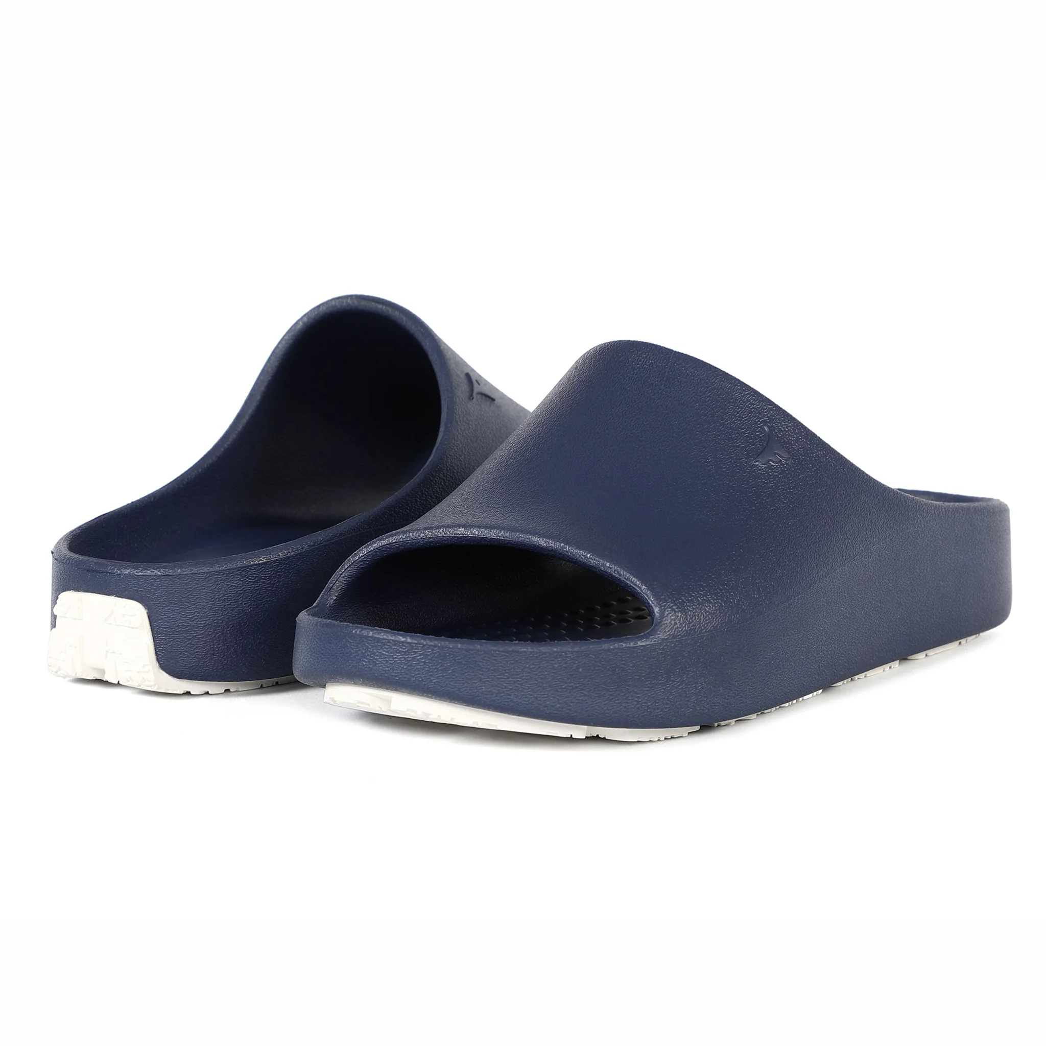 NAVY PEONY/BRIGHT WHITE LANE-4 KIDS SLIDE - Image 3