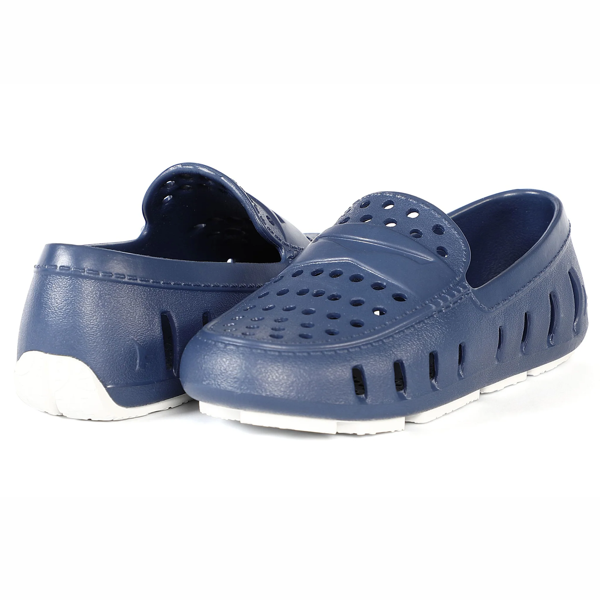 Kids Prodigy Navy Peony Bright White Loafers - Image 4