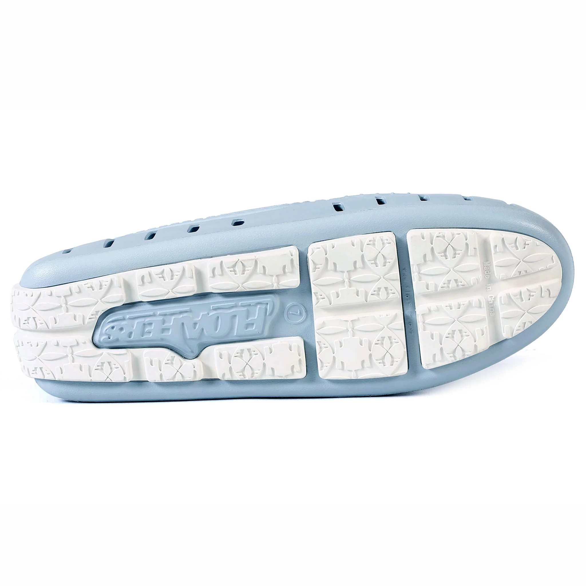 Women's Posh Powder Blue Bright White Loafers - Image 7