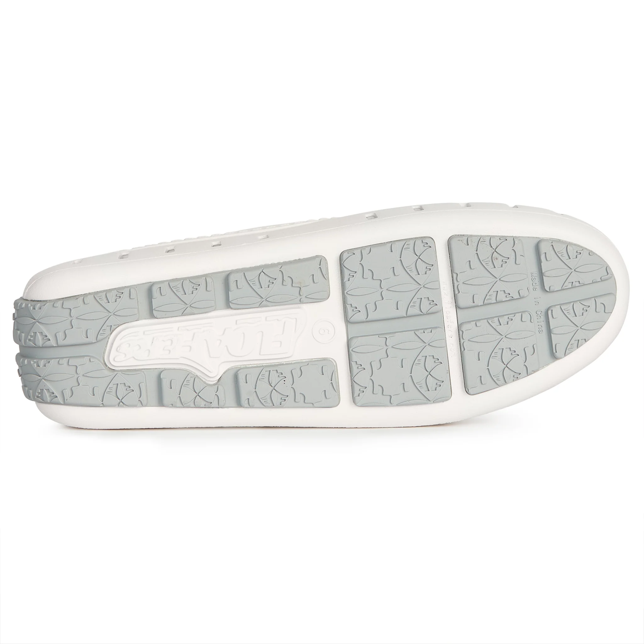 Women's Posh Bright White Harbor Mist Gray Loafers - Image 6