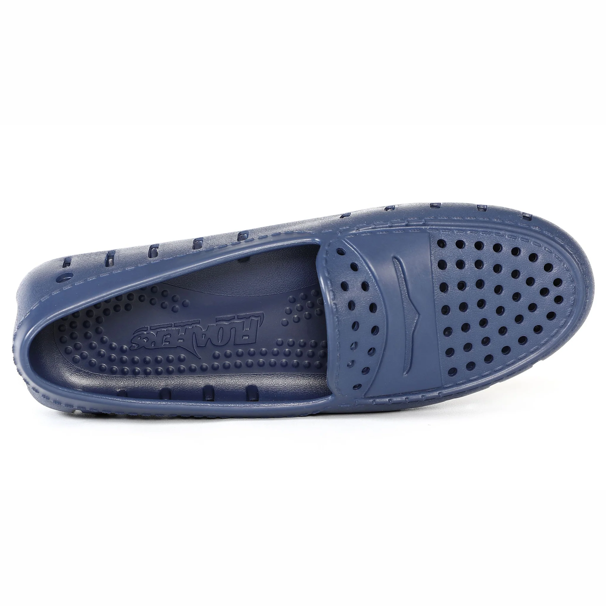 Women's Posh Navy Peony Bright White Loafers - Image 8