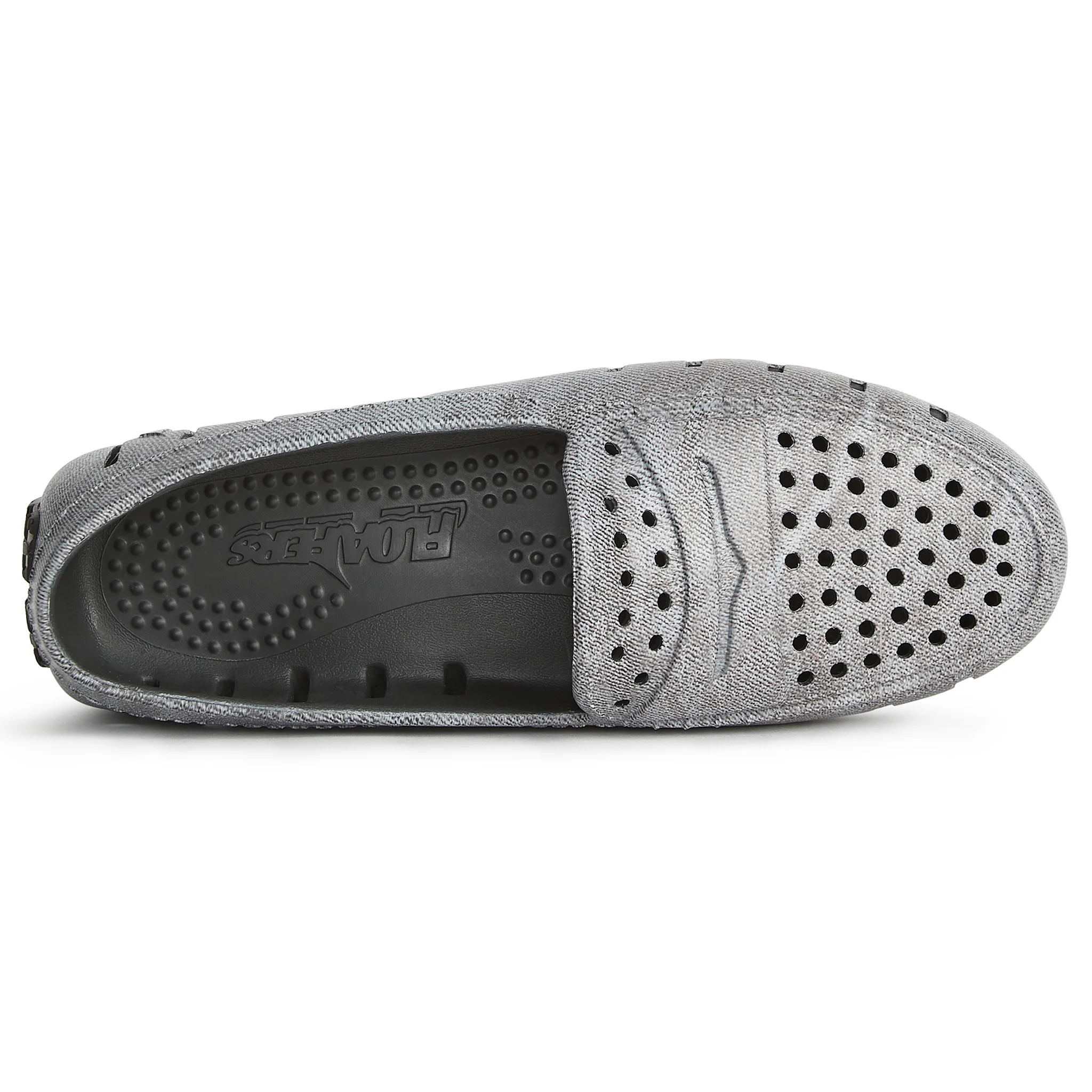 Women's Posh Black Denim Print Loafers - Image 7
