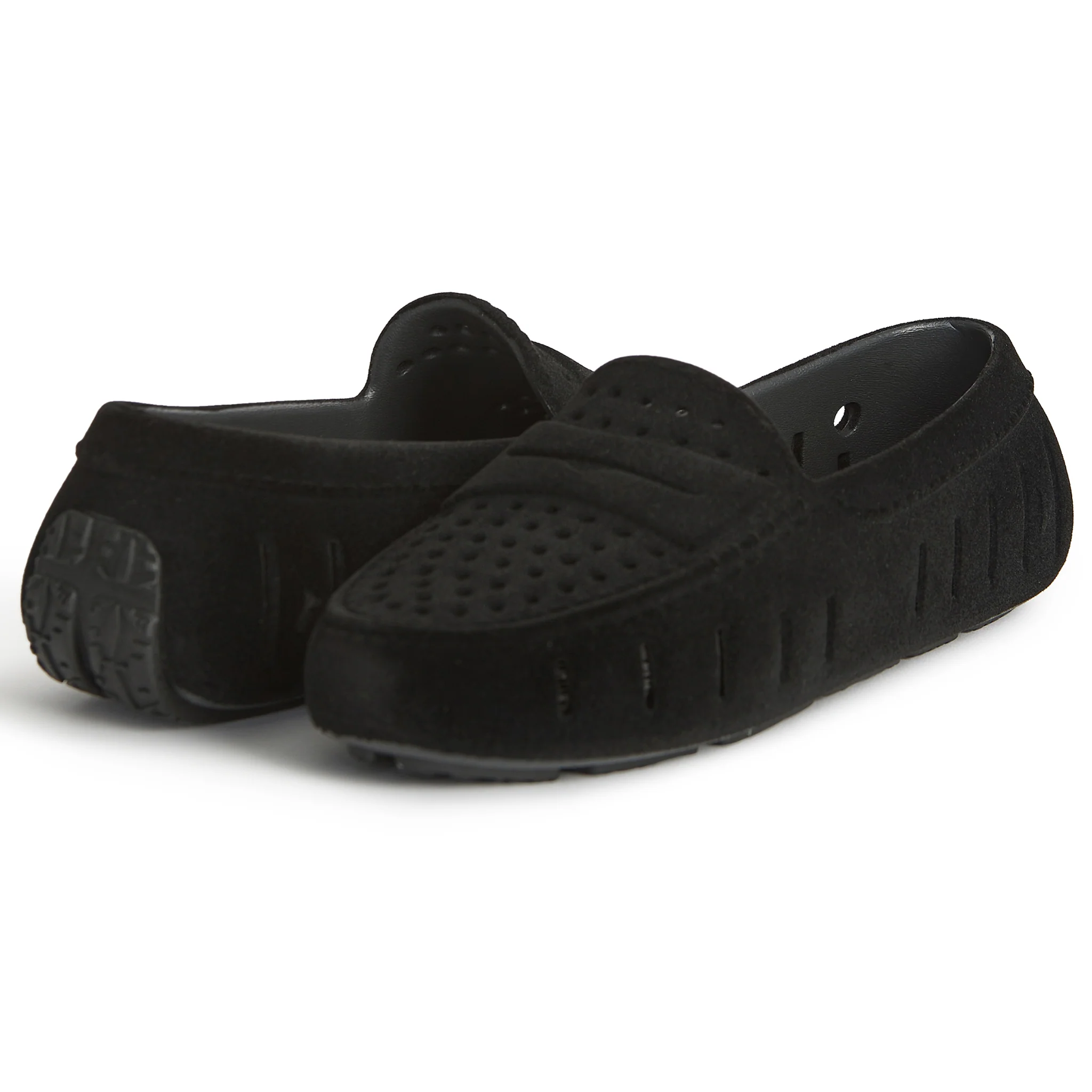 Women's Posh Black Suede Loafers - Image 4