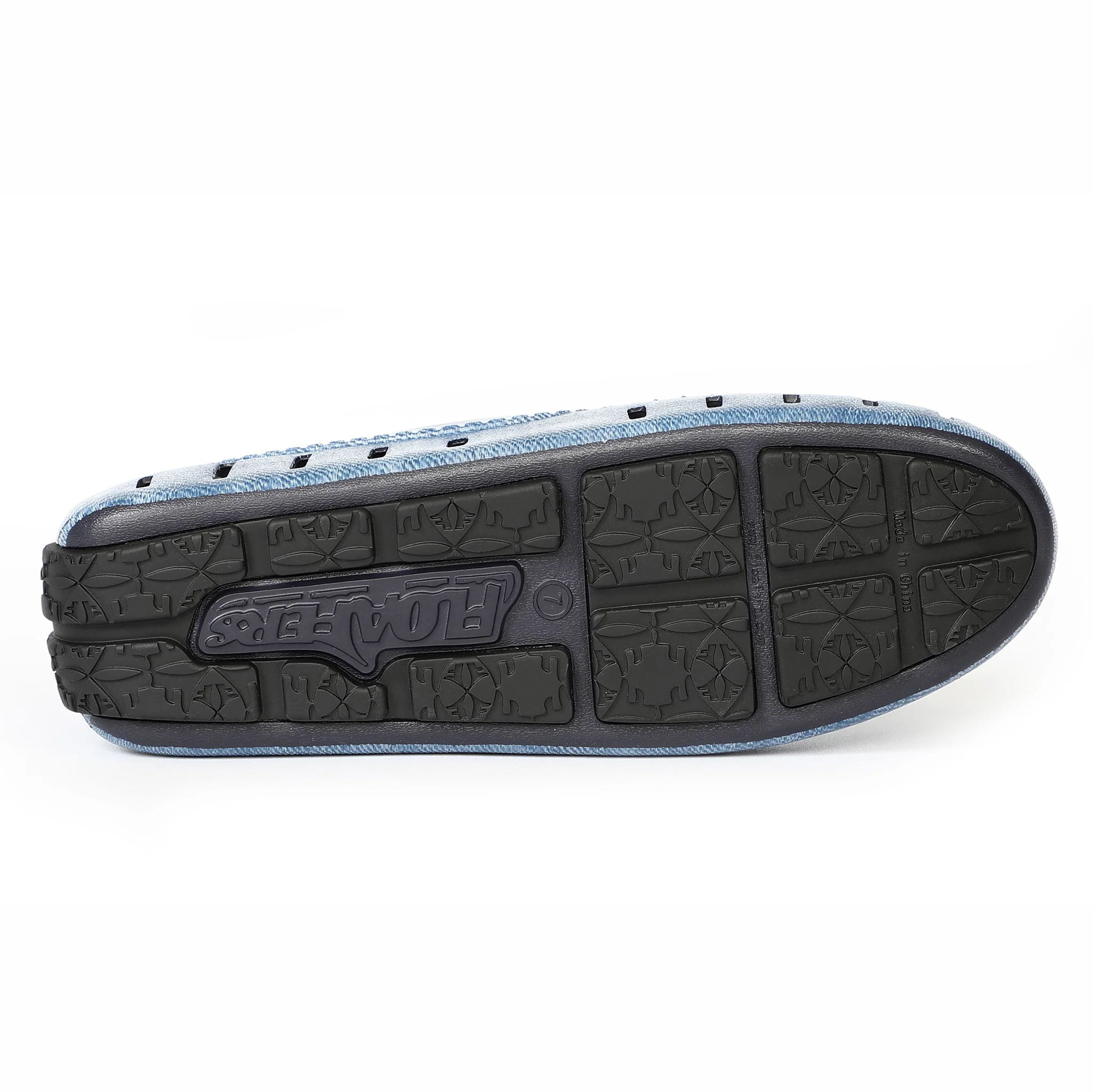 Women's Posh Blue Denim Print Loafers - Image 7