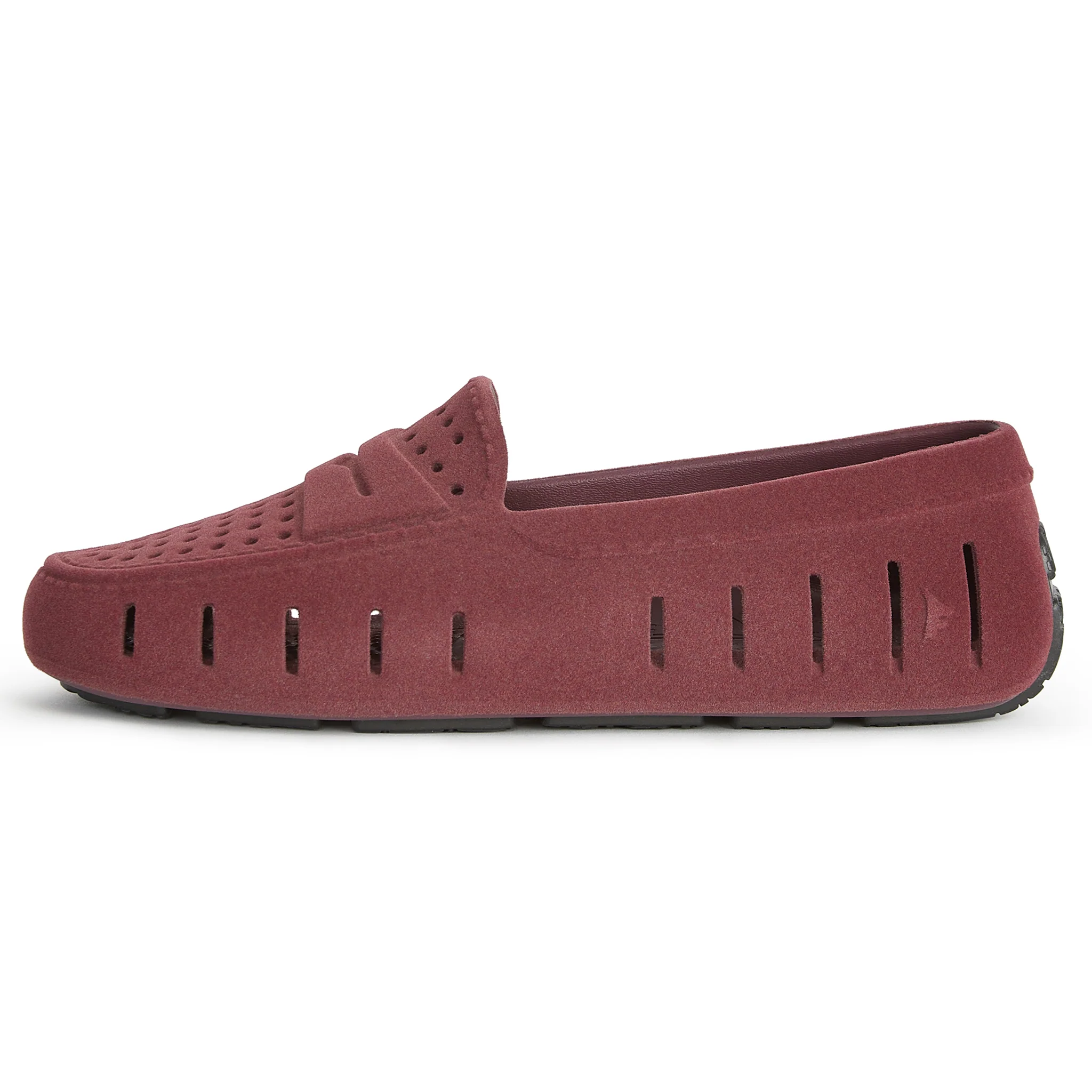 Women's Posh Burgundy Suede Loafers - Image 5