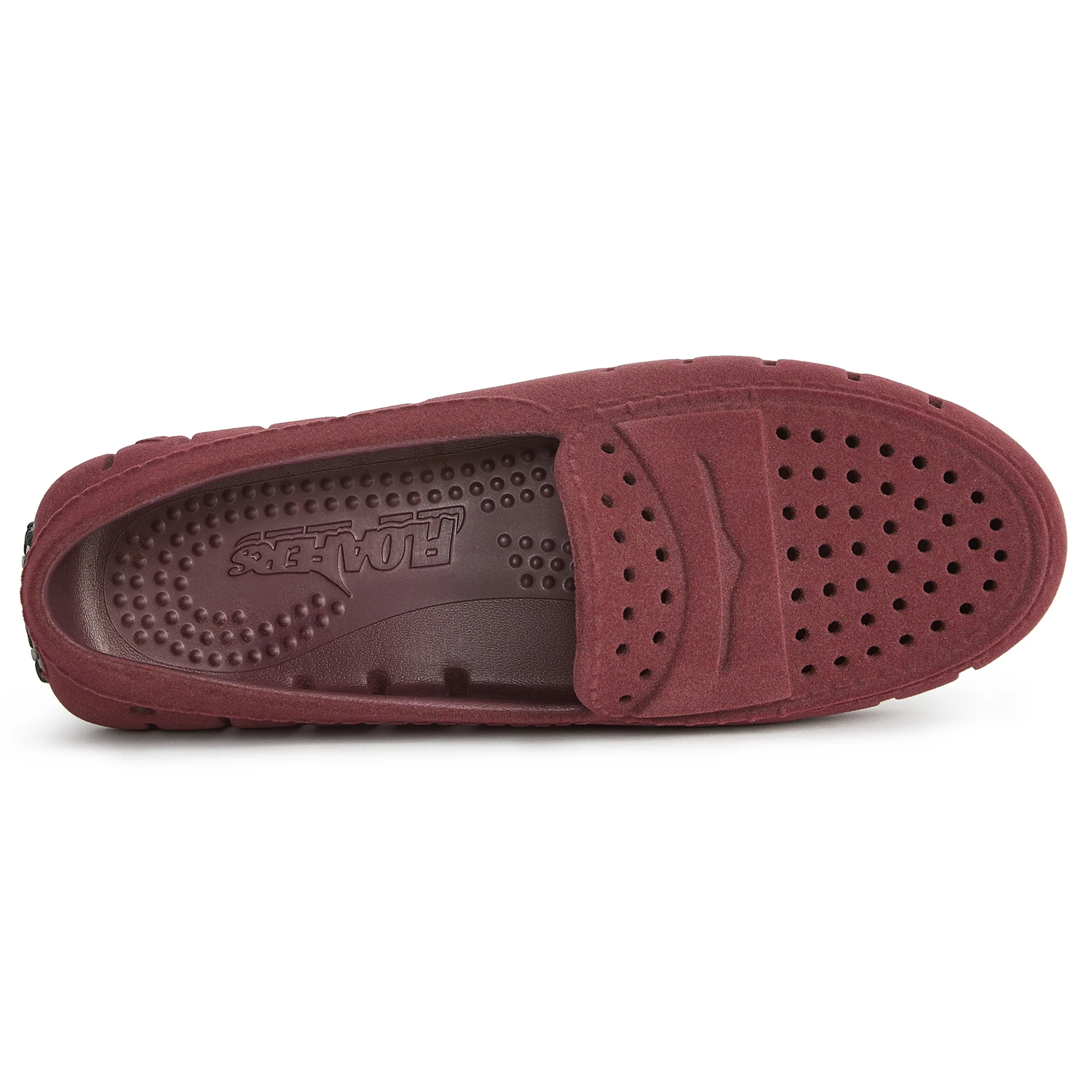 Women's Posh Burgundy Suede Loafers - Image 7