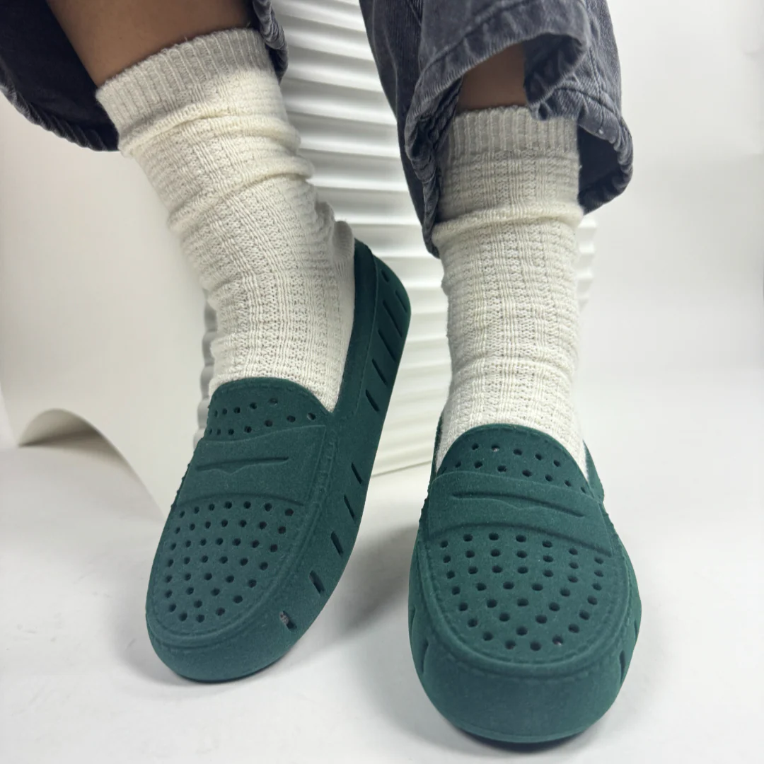 Women's Posh Emerald Suede Loafers - Image 3