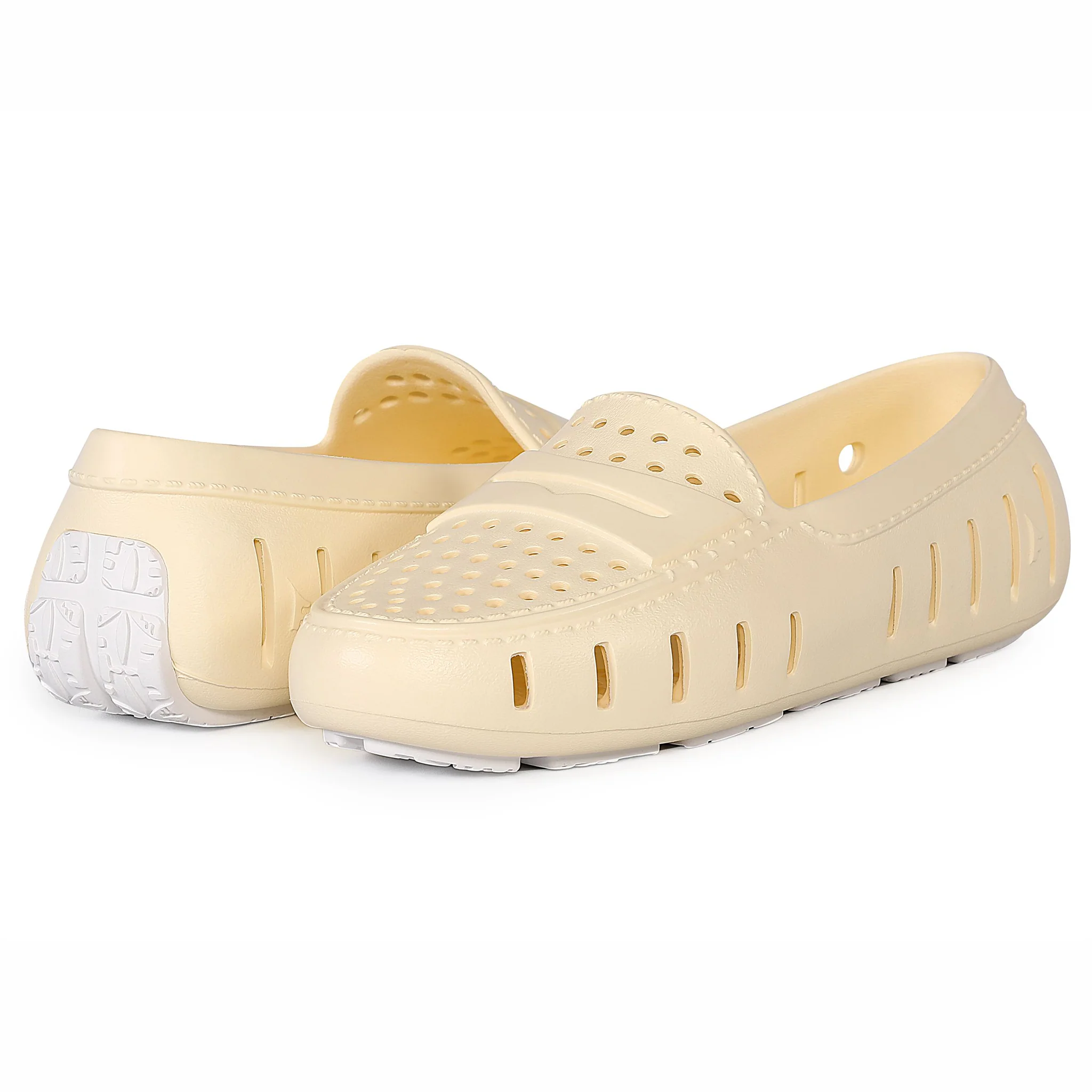 Women's Posh Lemon Ice Bright White Loafers - Image 3