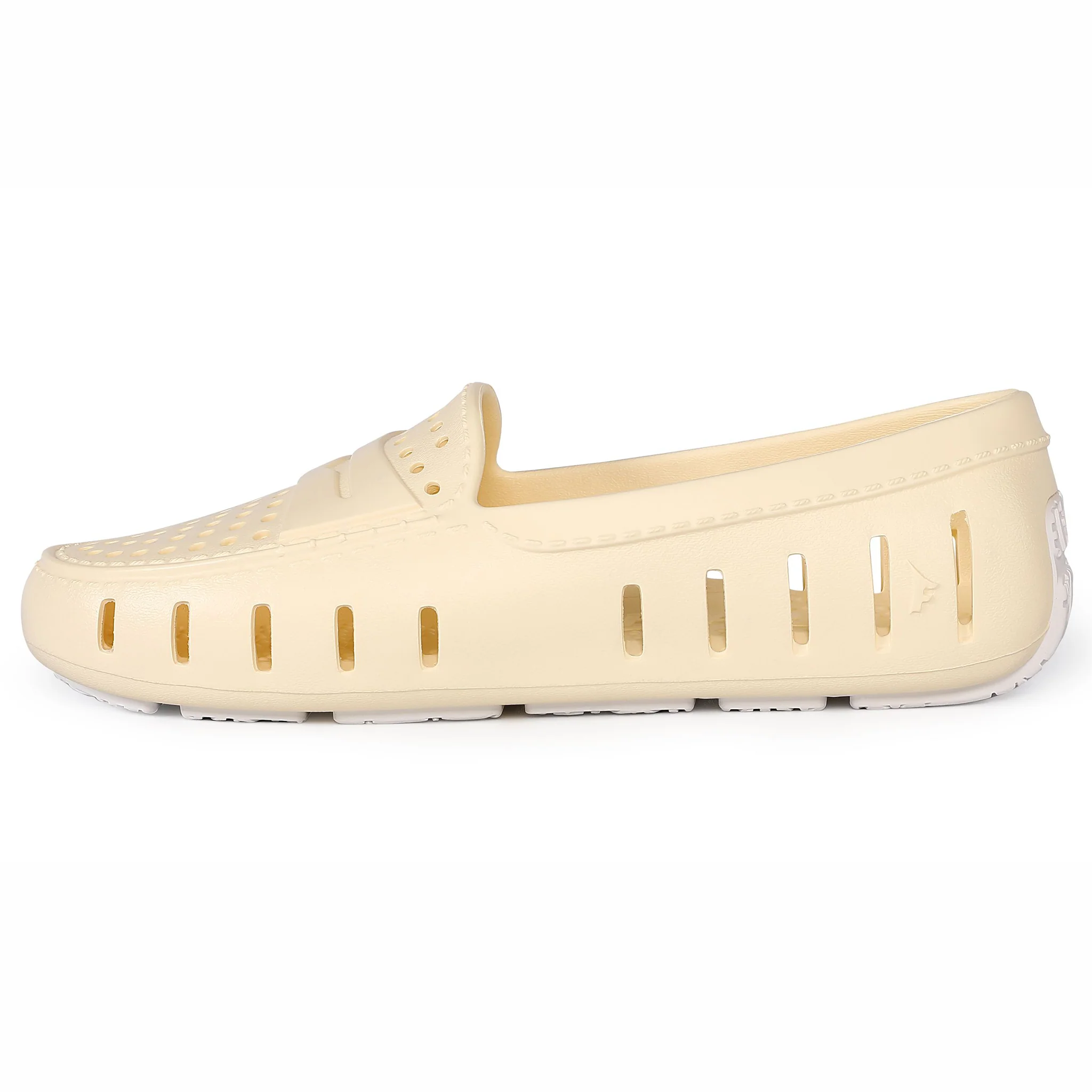 Women's Posh Lemon Ice Bright White Loafers - Image 5