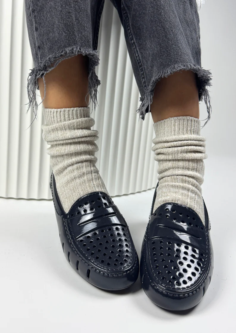Women's Posh Black Patent Loafers - Image 3