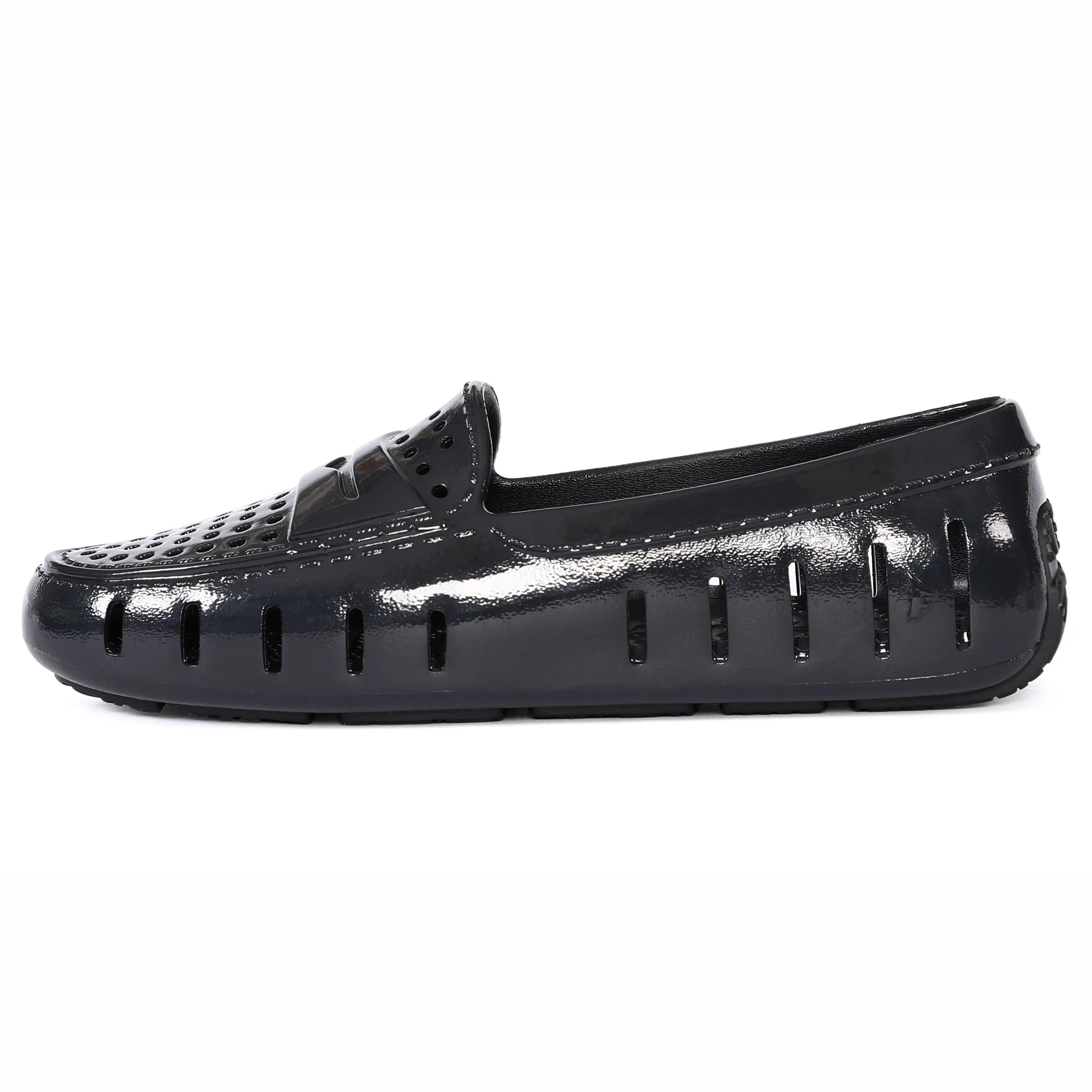 Women's Posh Black Patent Loafers - Image 6