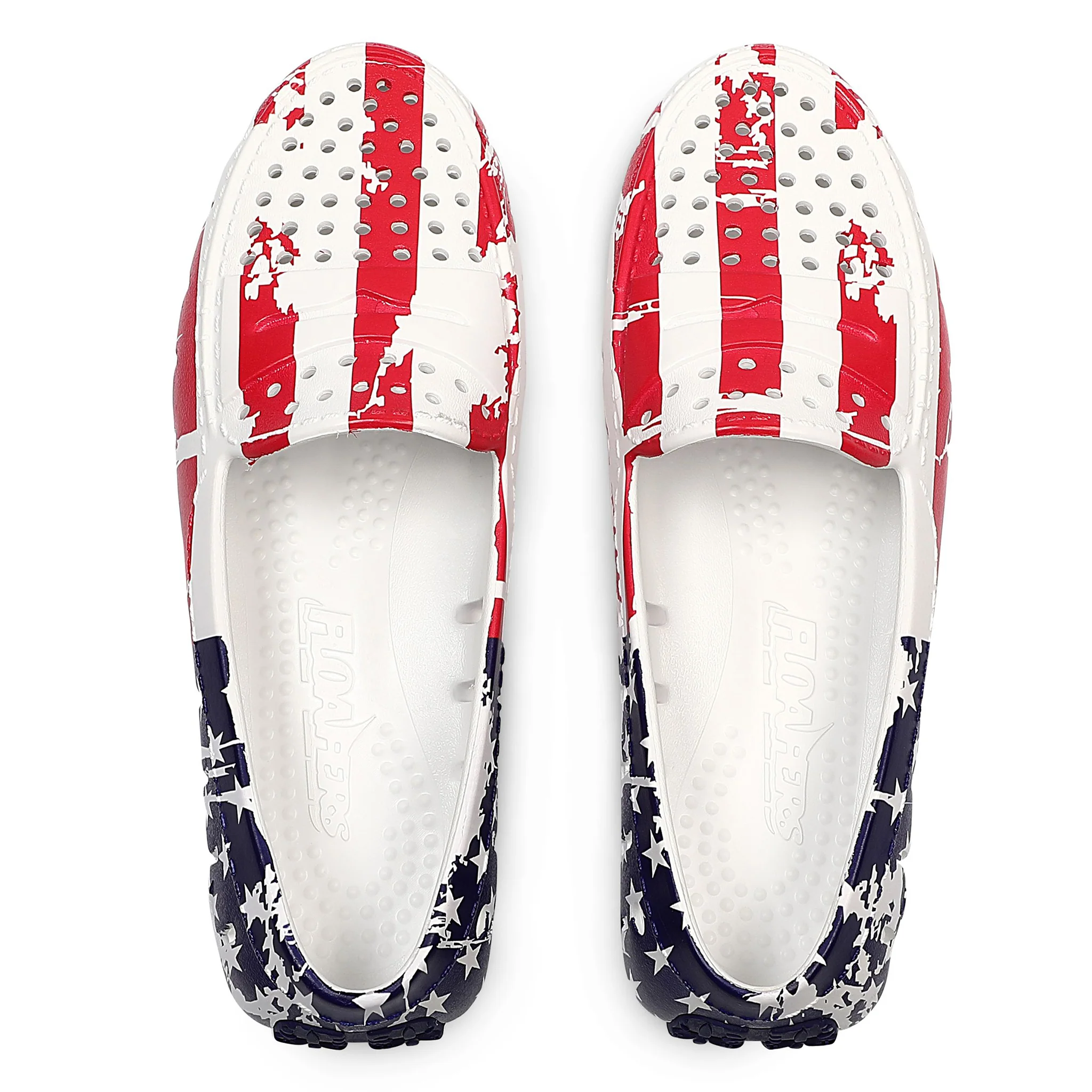 Women's Posh Old Glory Print Loafers - Image 2