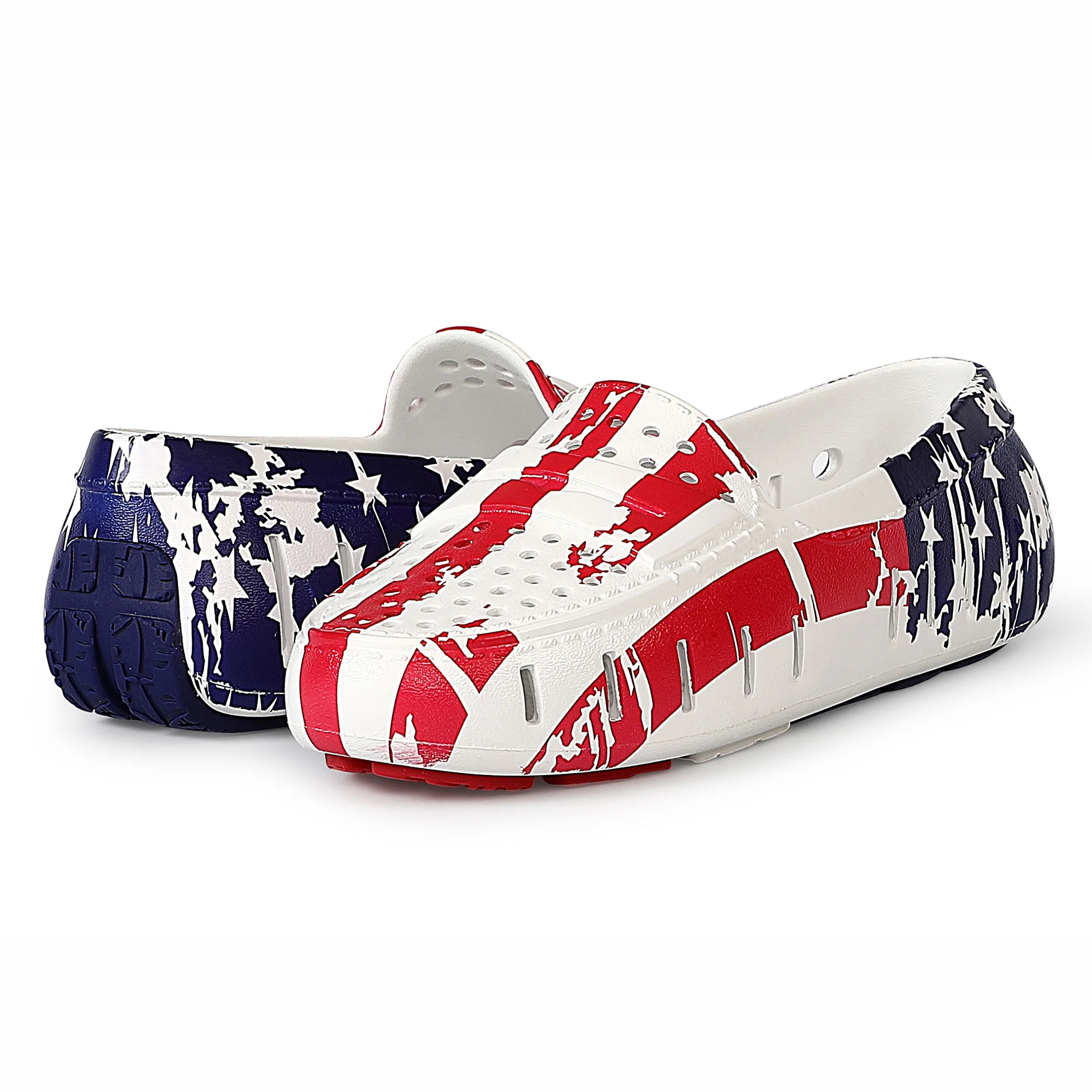 Women's Posh Old Glory Print Loafers - Image 3