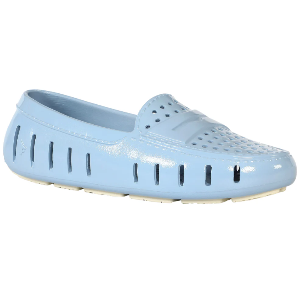 Women's Posh Alaskan Blue Patent Loafers - Image 5