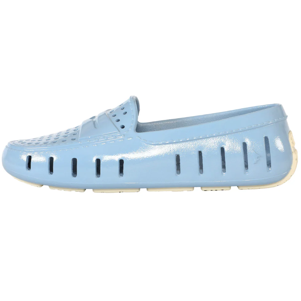 Women's Posh Alaskan Blue Patent Loafers - Image 6