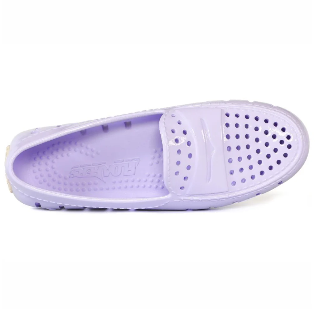 Women's Posh Blue Dusty Pink Lilac Patent Loafers - Image 7