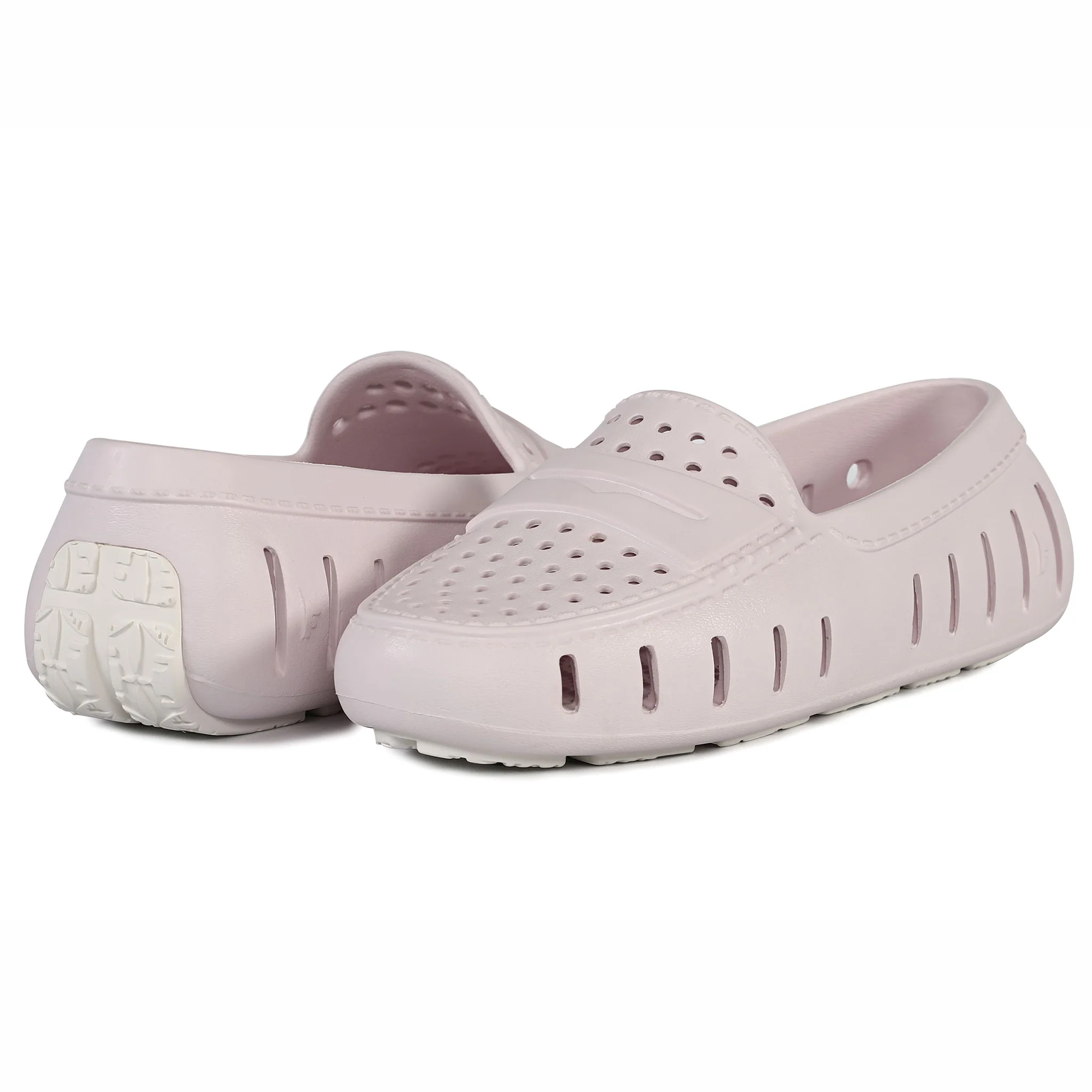 Women's Posh Dusty Pink Bright White Loafers - Image 3