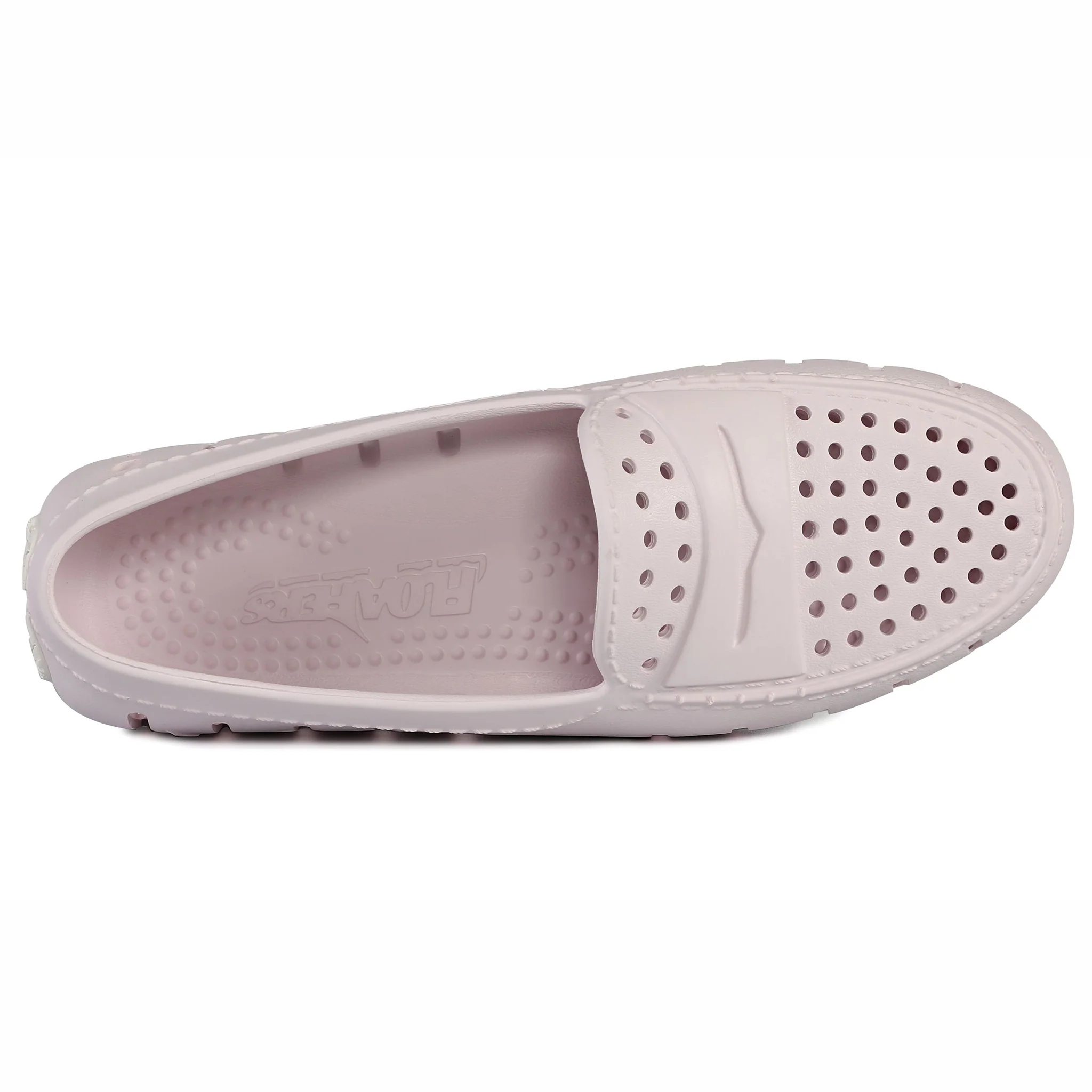 Women's Posh Dusty Pink Bright White Loafers - Image 6