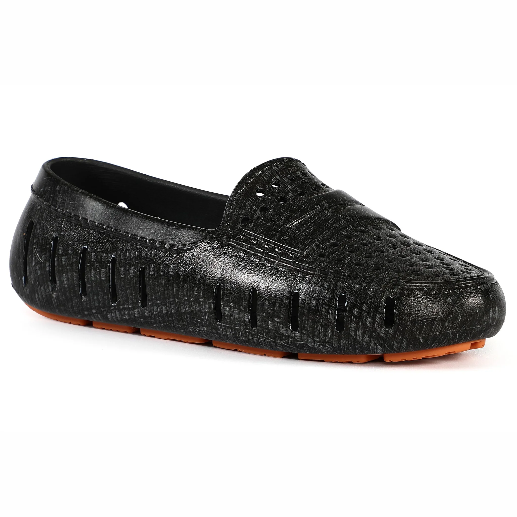 Women's Posh Black Raffia Print Loafers - Image 4