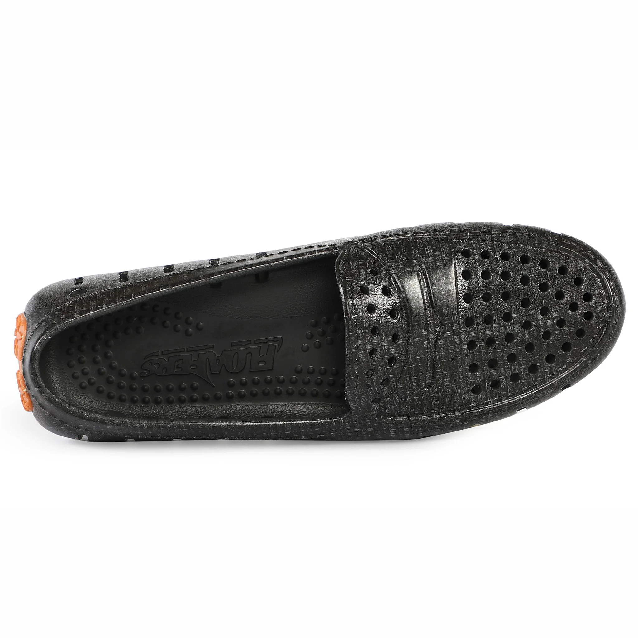 Women's Posh Black Raffia Print Loafers - Image 6