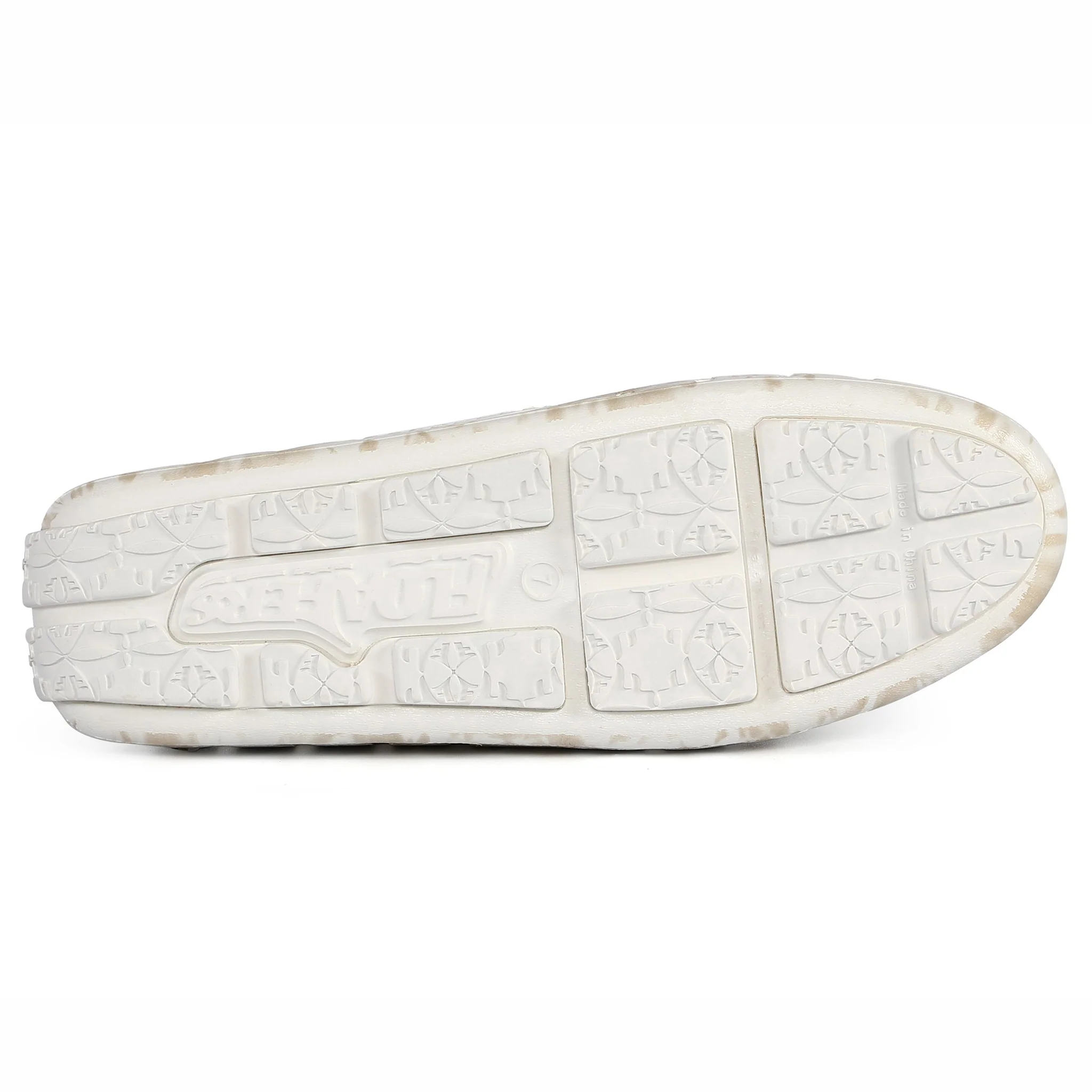 Women's Posh Tan Tie Dye Print Bright White Loafers - Image 6