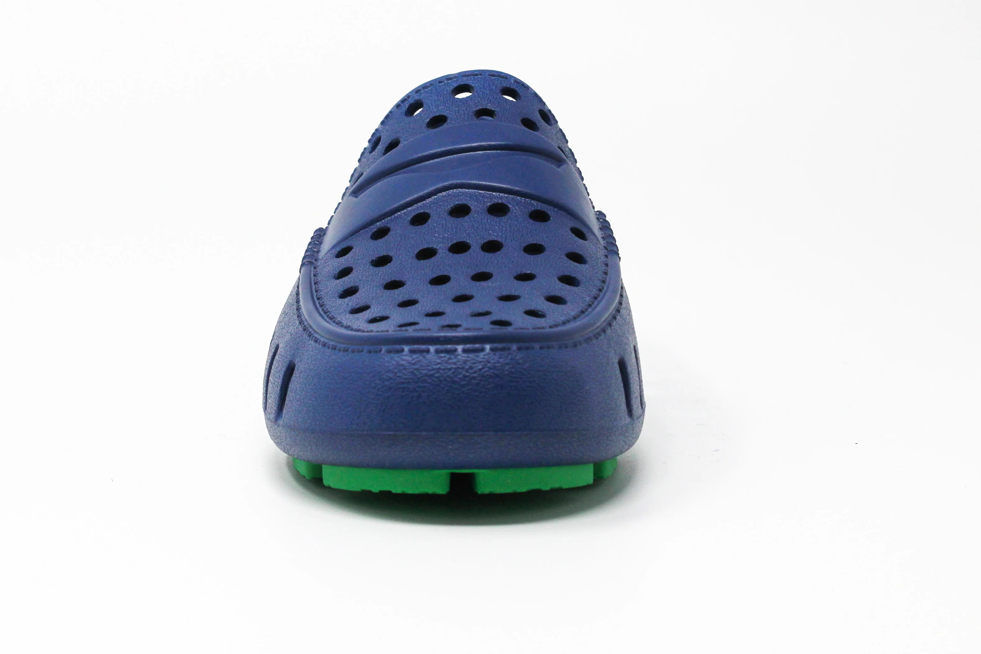 Kids Prodigy Navy Peony Turf Green Loafers - Image 6