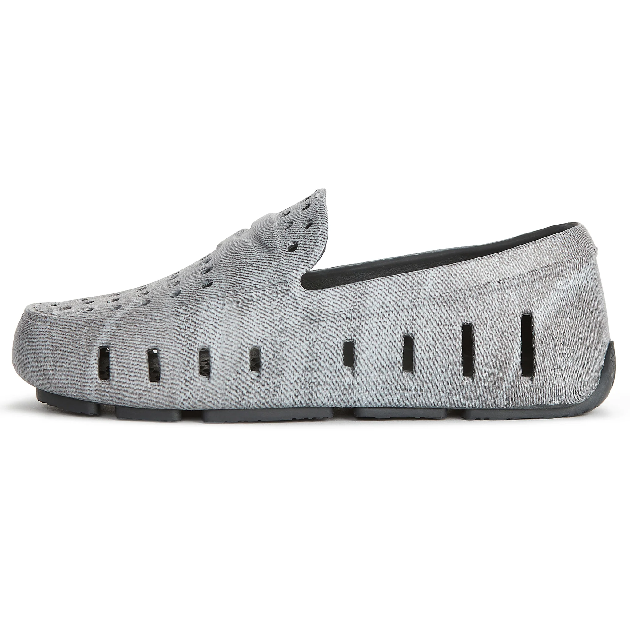 Kids Prodigy Black Denim Print Loafers - Image 5