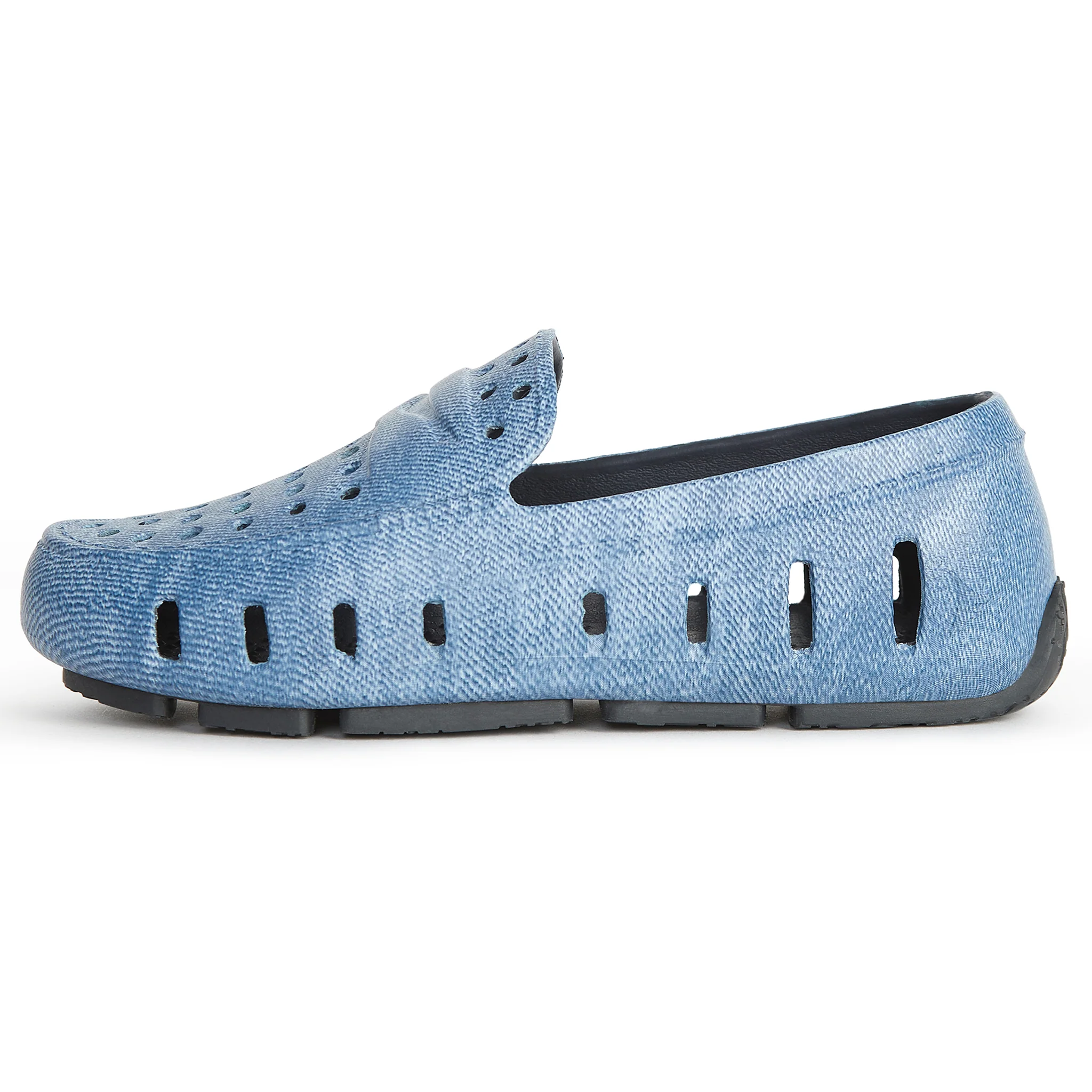Kids Prodigy Blue Denim Print Loafers - Image 5